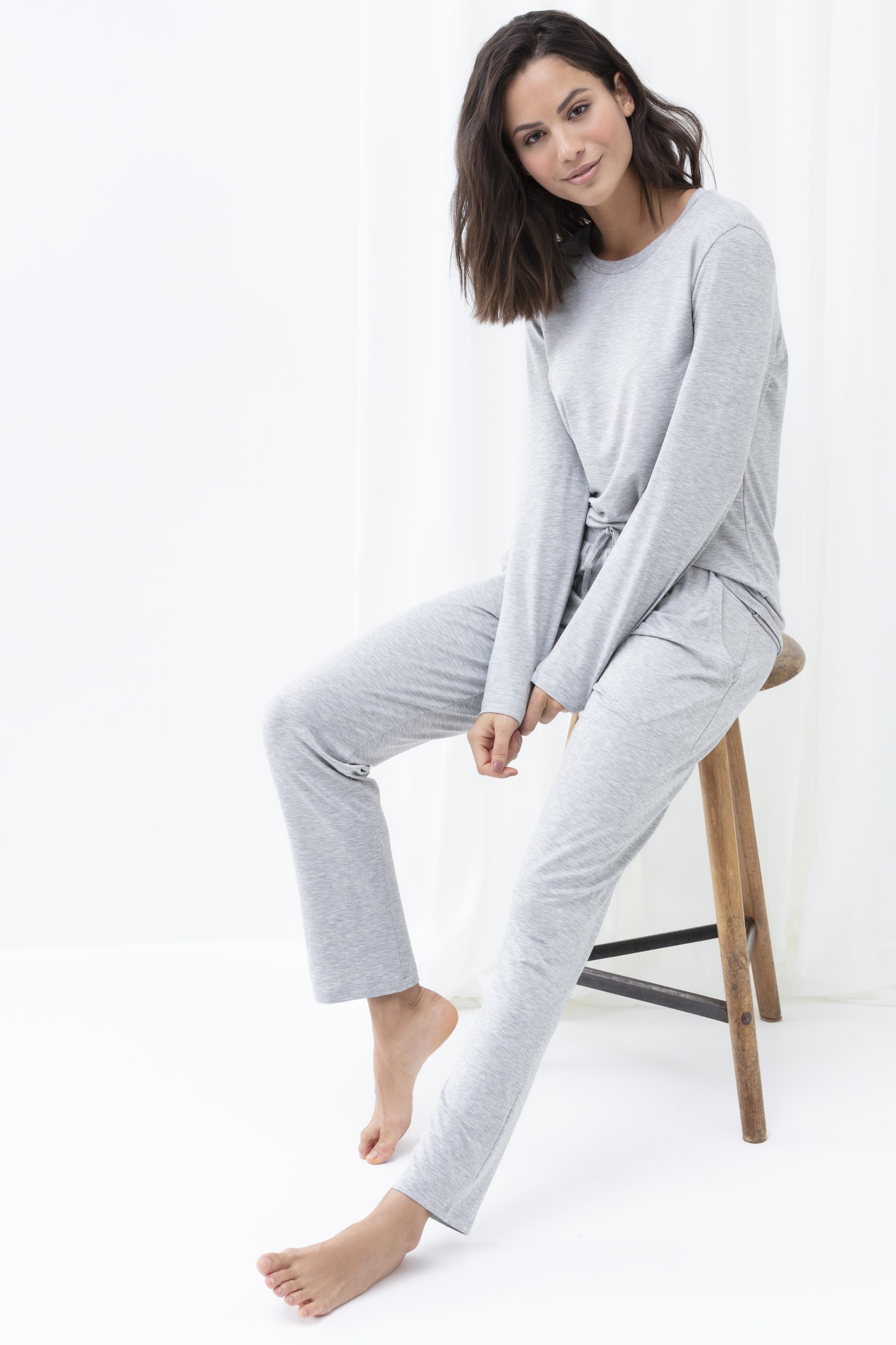 Mey Pyjamaoberteil Mey female Shirt langarm Serie Sleepy & Easy Uni (1-tlg)