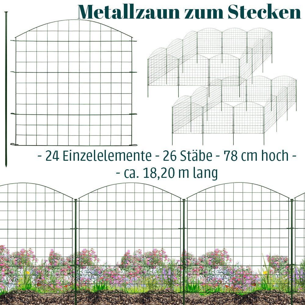 V2Aox Teichzaun Zaun Gartenzaun Steckzaun Teichzaun günstig online kaufen