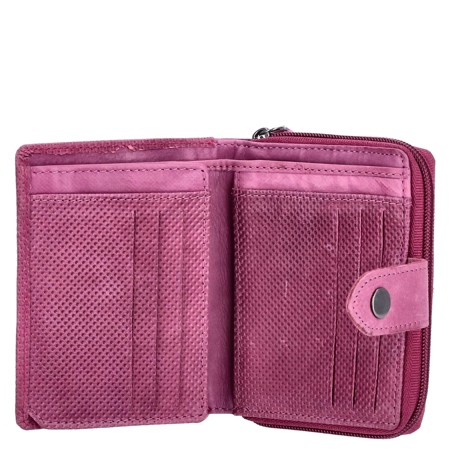 The Skandinavian Brand Geldbörse The Skandinavian Brand Damen Leder Geldbörse mittel - Purple