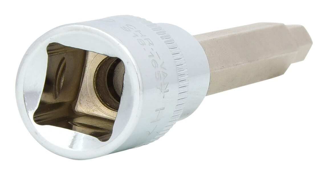 KS Tools Sechskant-Bit CHROMEplus, 1/2" Stecknuss Innensechskant, lang, 7 mm