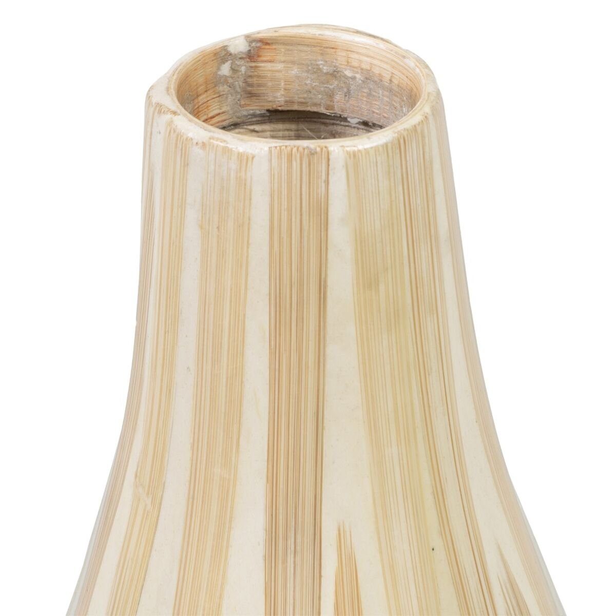 18 x 18 Beige cm Bigbuy Vase Bambus Dekovase x 52