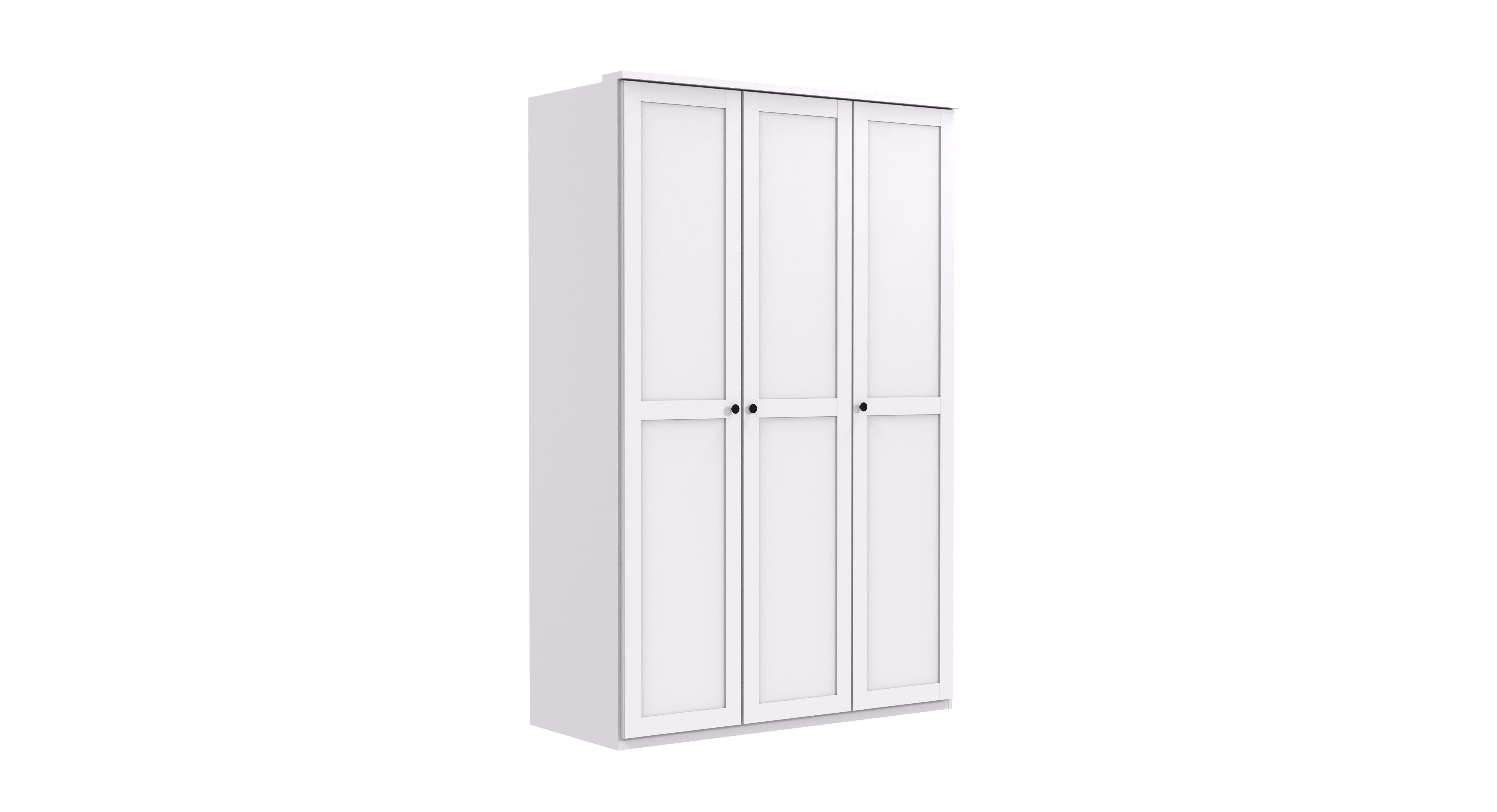 möbel-direkt.de Kleiderschrank Chalet in Weiß (komplett, 1-St., Drehtürenschrank, Schwebetürenschrank) Made in Germany