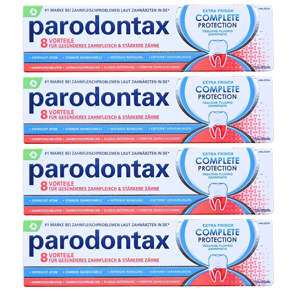 Parodontax Zahnpasta Complete Protection Extra Frisch - 4 x 75ml, (4-St)