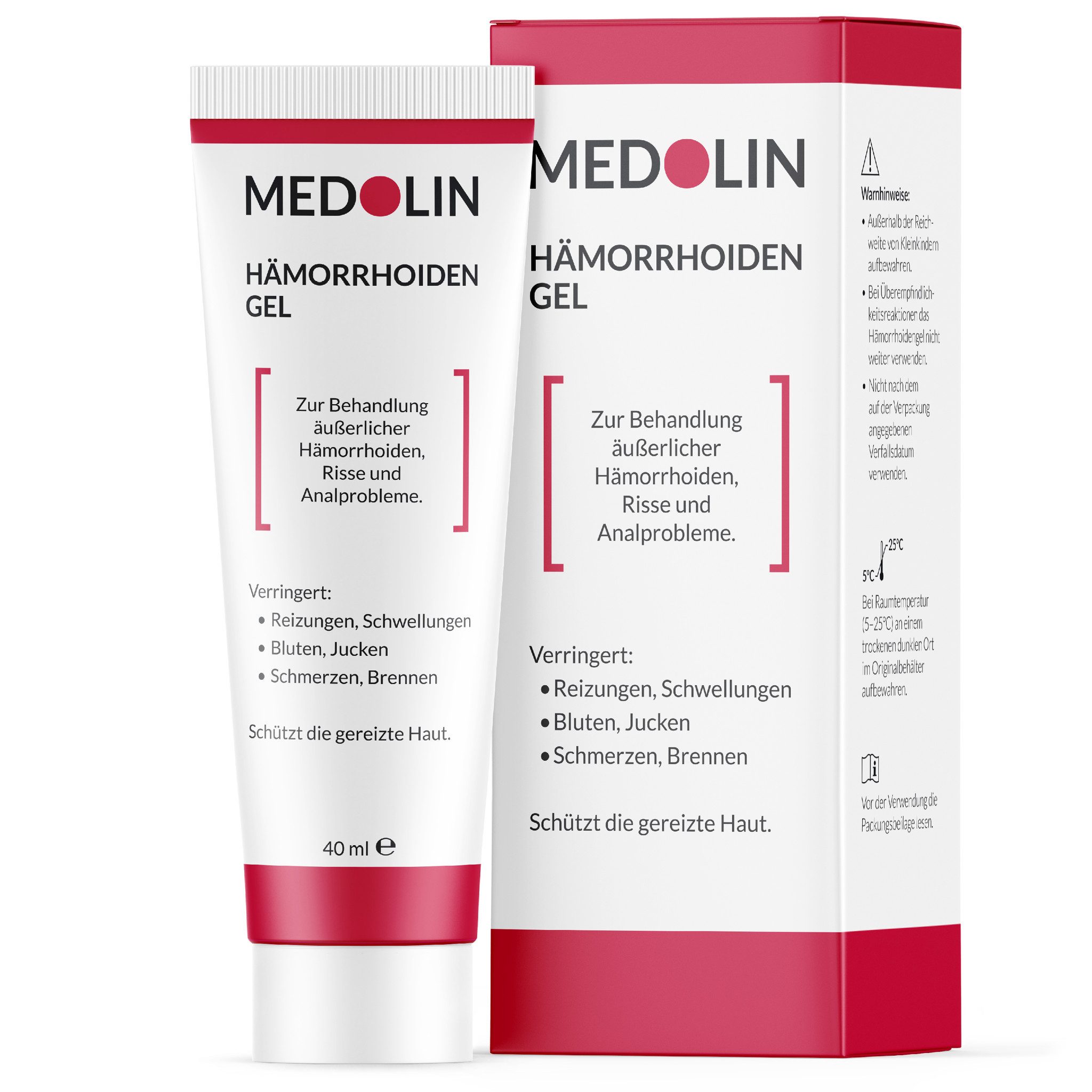 Medolin Intimpflege Hämorrhoiden Gel - Zertifiziertes Medizinprodukt - Hämorrhoiden Salbe, 1-tlg.