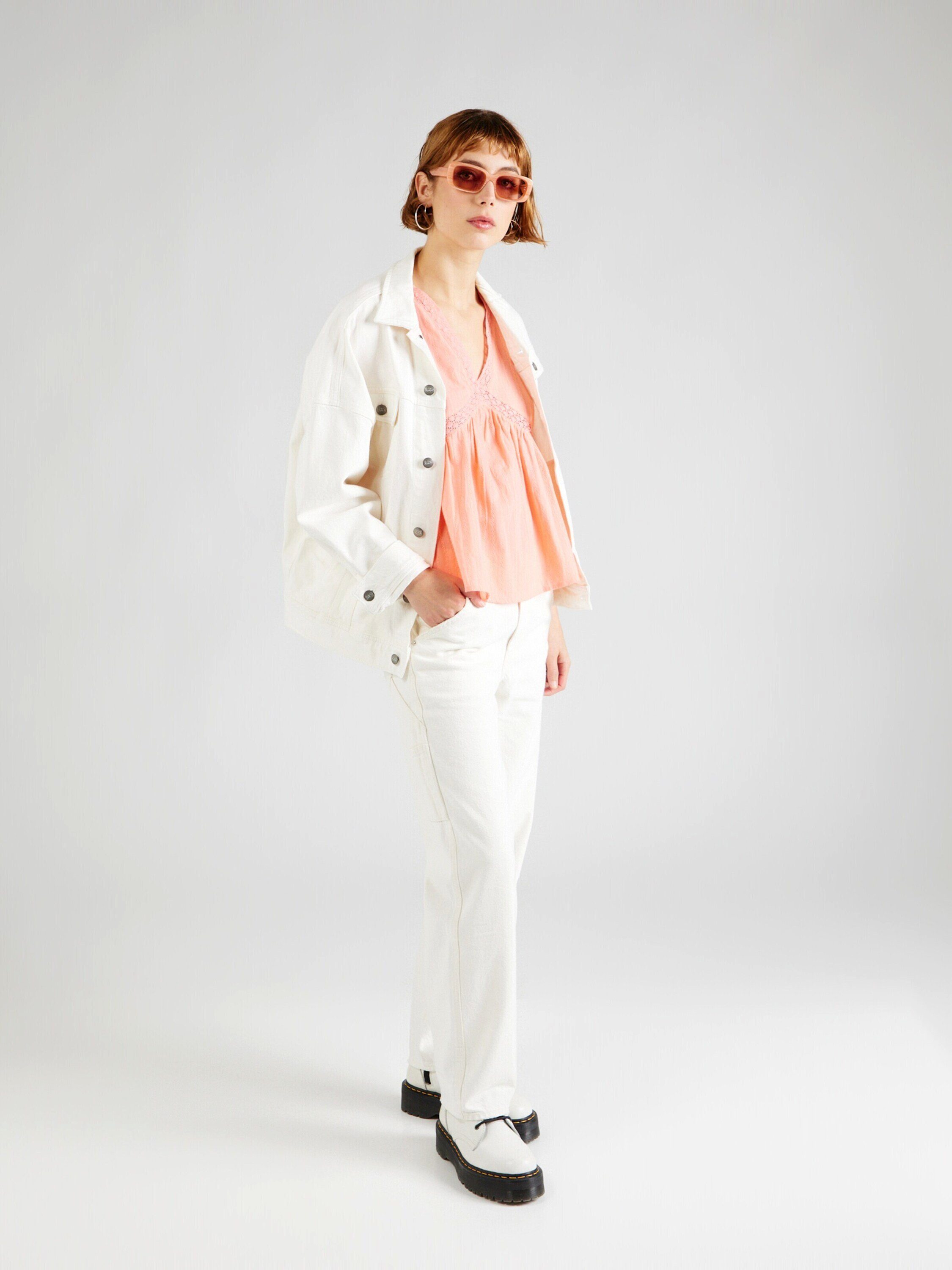 Springfield Langarmbluse (1-tlg) Lochmuster