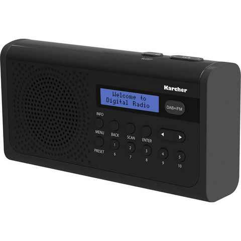 Karcher DAB 2405 Digitalradio (DAB) (Digitalradio (DAB), FM-Tuner, UKW mit RDS, Batteriebetrieben oder netzbetrieben, tragbares Radio)