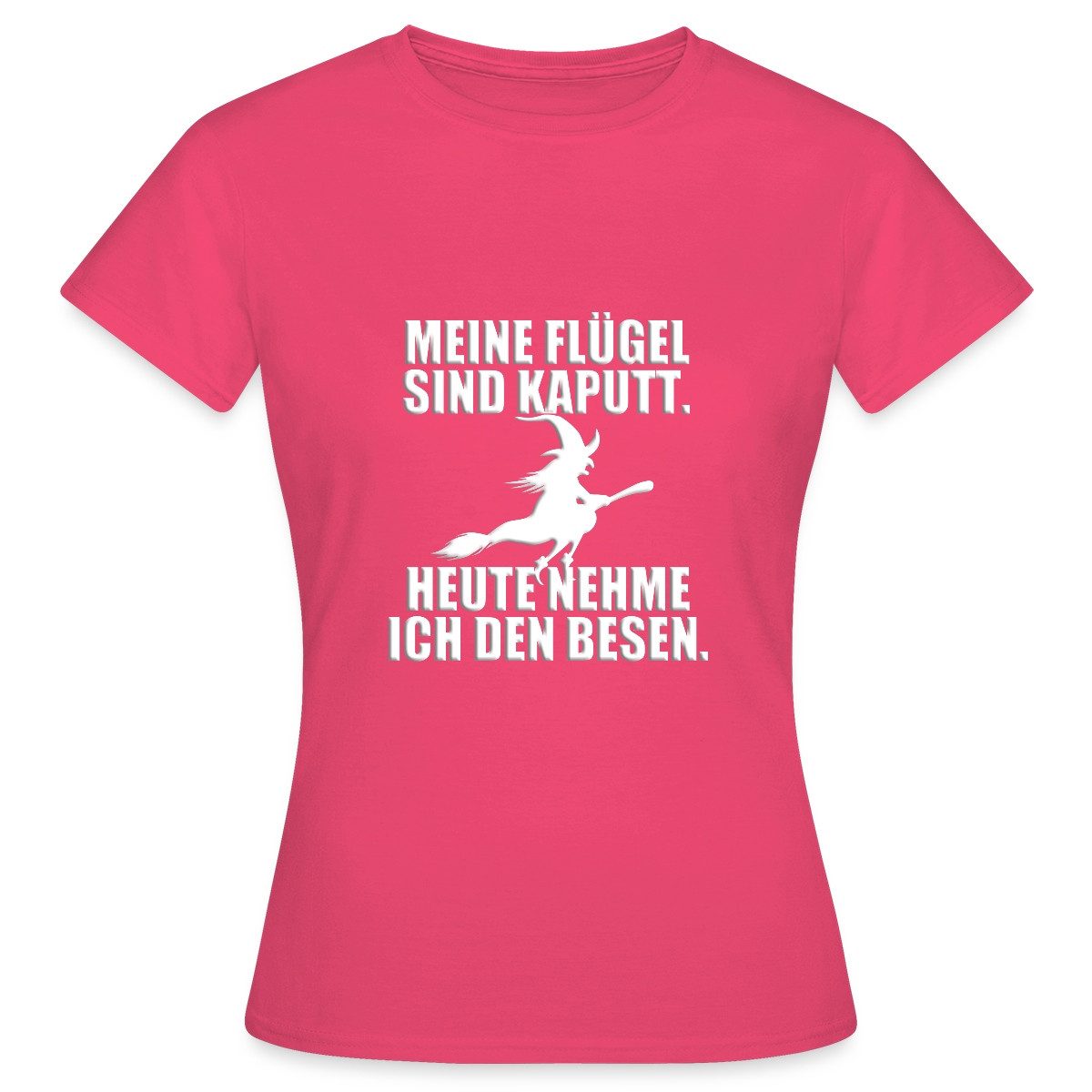 Spreadshirt T-Shirt Hexe Mit Besen Lustiger günstig online kaufen