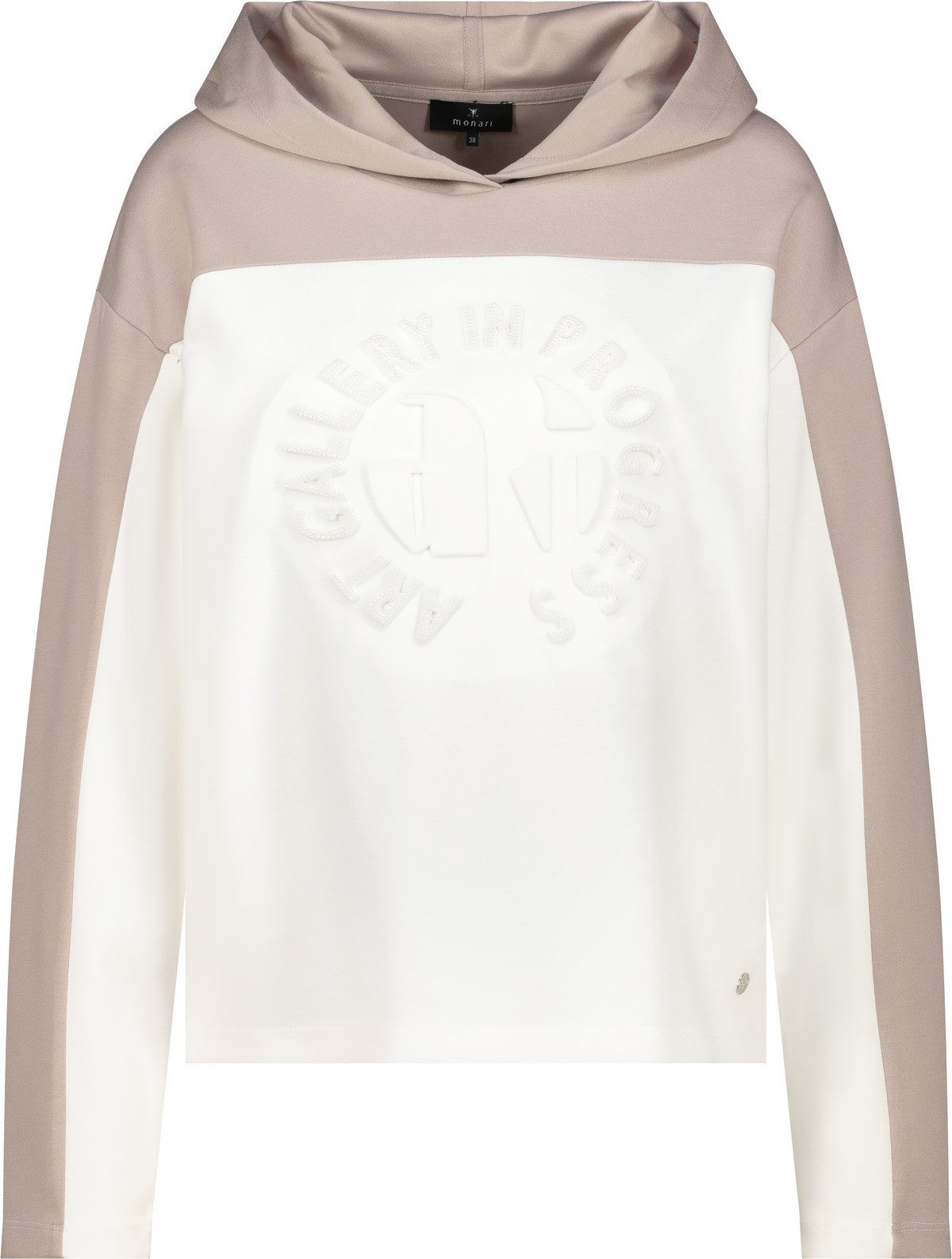 Kapuzensweatshirt Sweatshirt Basic Prägedruck