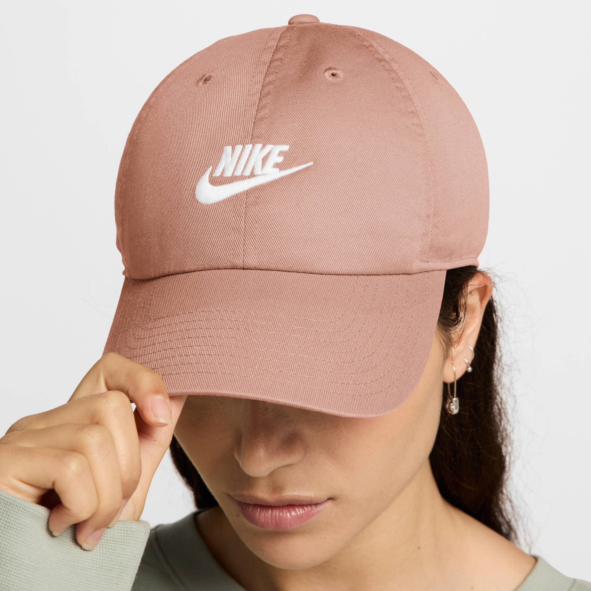 Nike Sportswear Baseball Cap U NK CLUB CAP U CB FUT WSH L Unisex, klassische Baseball-Cap-Form, aus Baumwolle