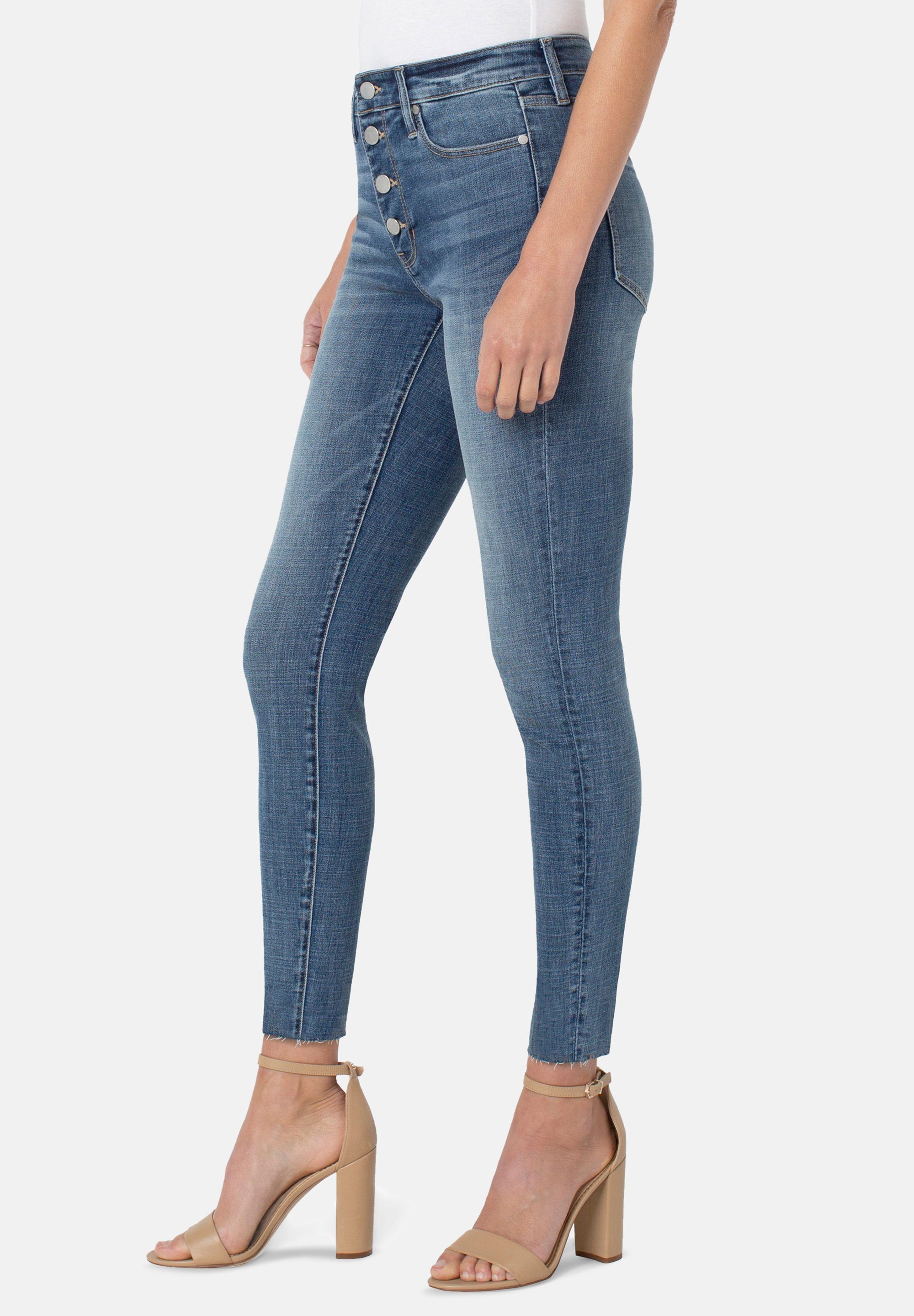 Abby Rise Liverpool Cut Skinny-fit-Jeans High Hem With