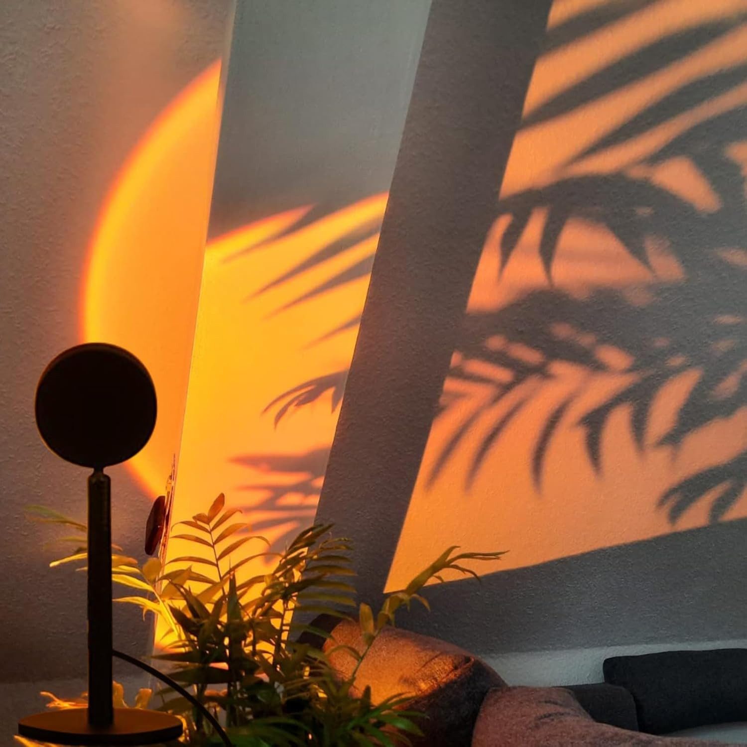 FELIXLEO LED-Sternenhimmel Sunset Lampe, 4 Farben USB LED Projektor mit 180° Drehung