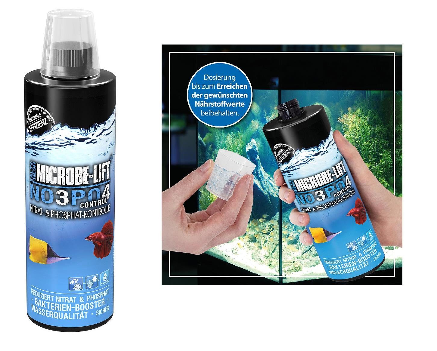 Microbe-Lift Aquariumfilter Microbe-Lift NOPO Control - Nitrat- & Phosphat-Kontrolle 118ml für