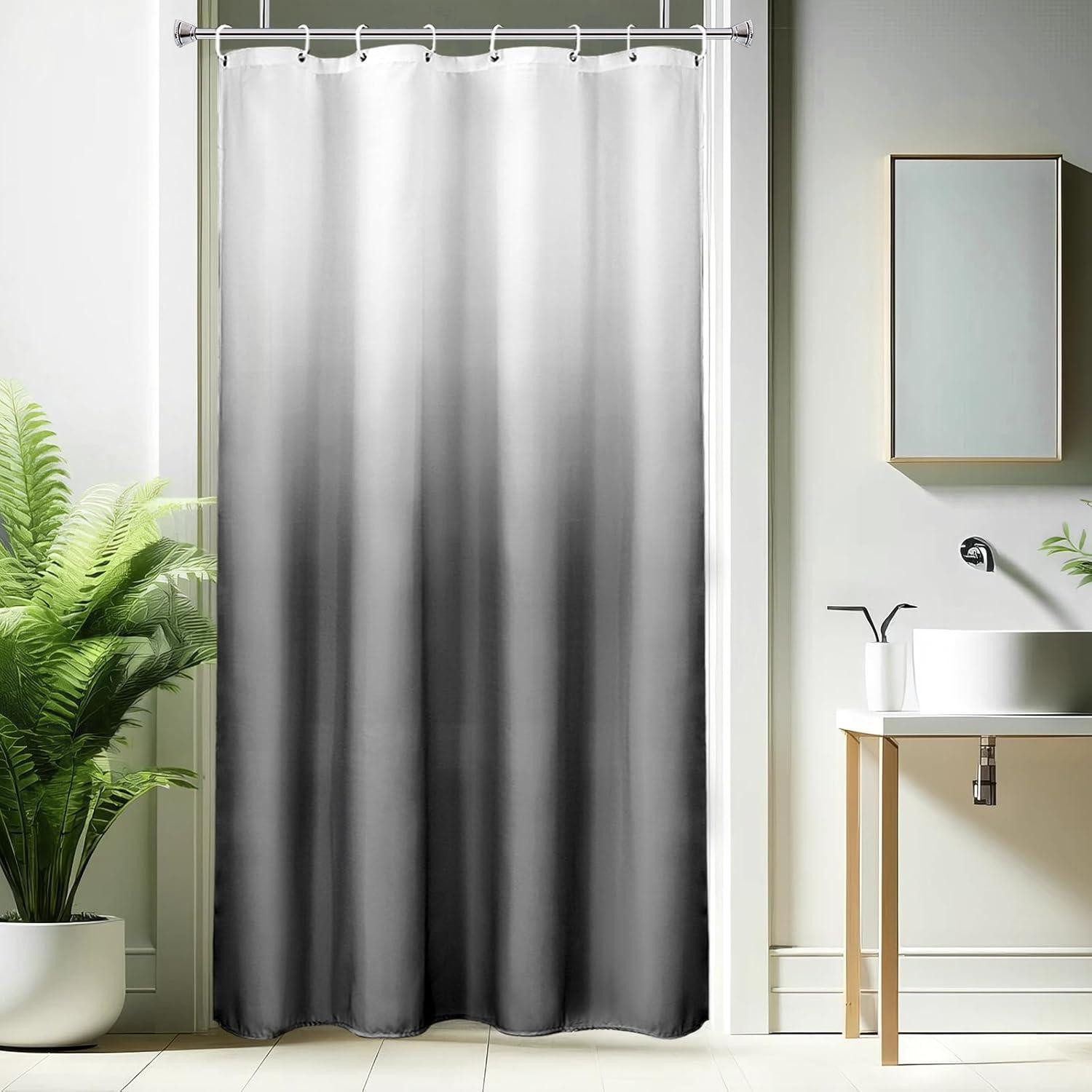 AooHome Duschvorhang Duschvorhang 120x200cm Grau Textil günstig online kaufen