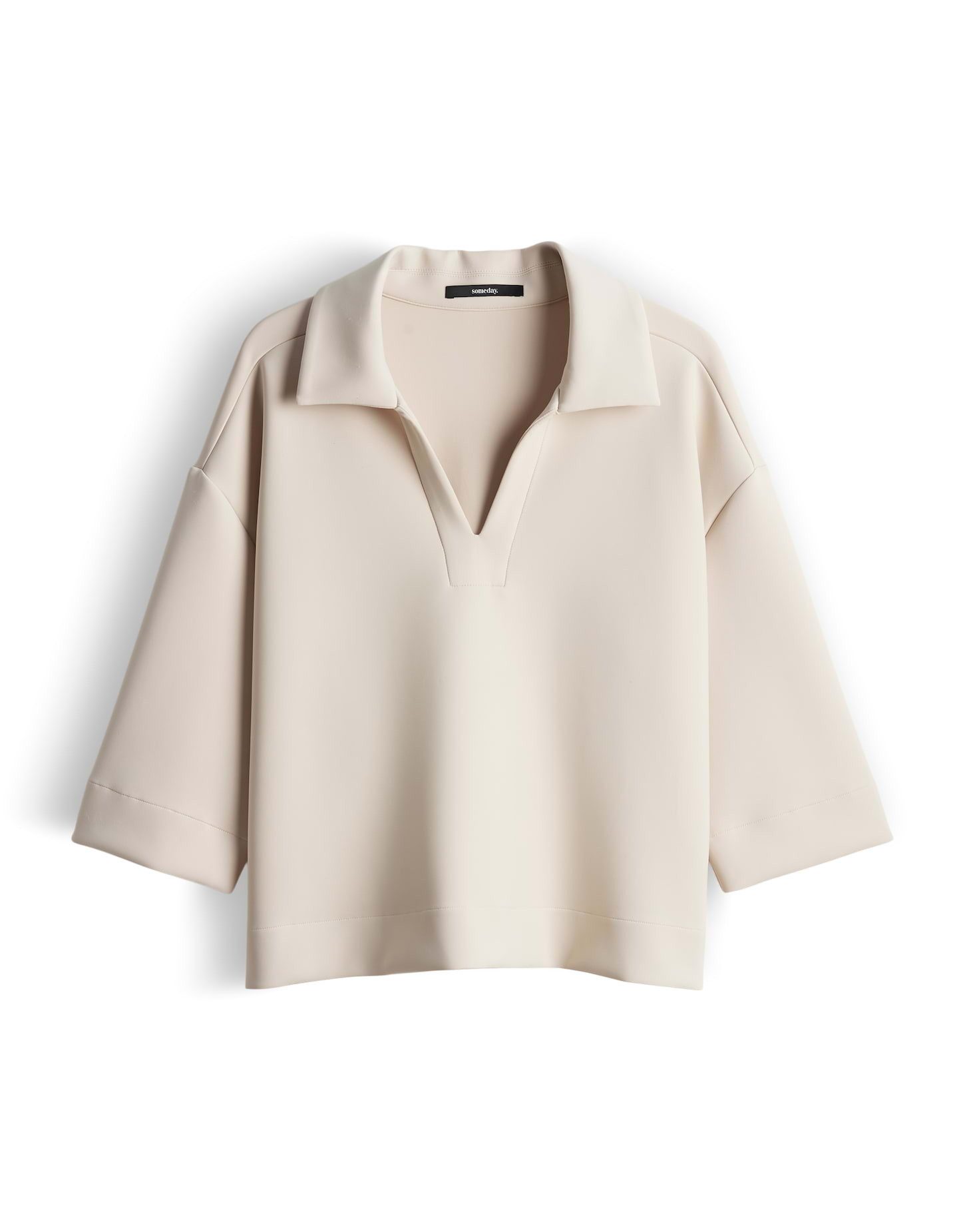 someday Sweatshirt UVANA Oversized aus weichem Scuba Sweat weite Passform, oversized, formstabil