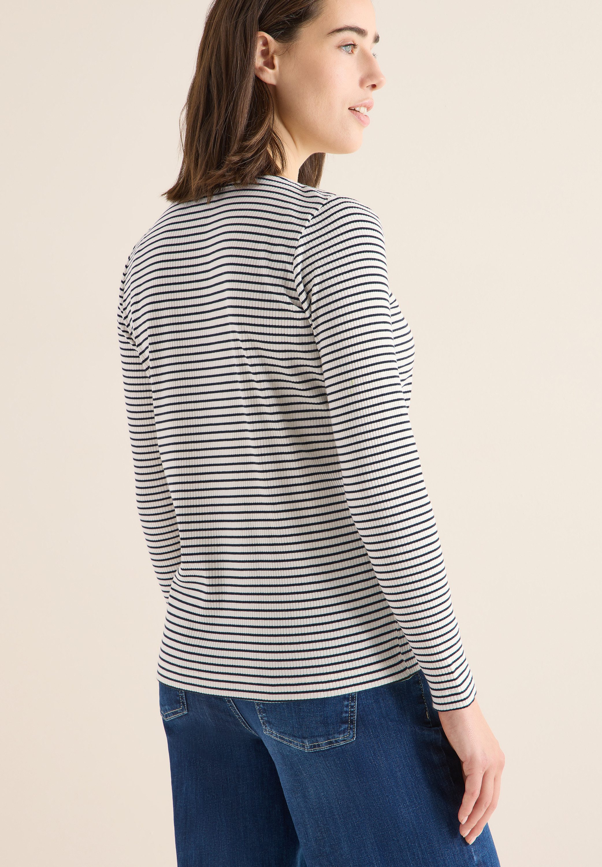CECIL Langarmshirt mit Streifen-Muster günstig online kaufen