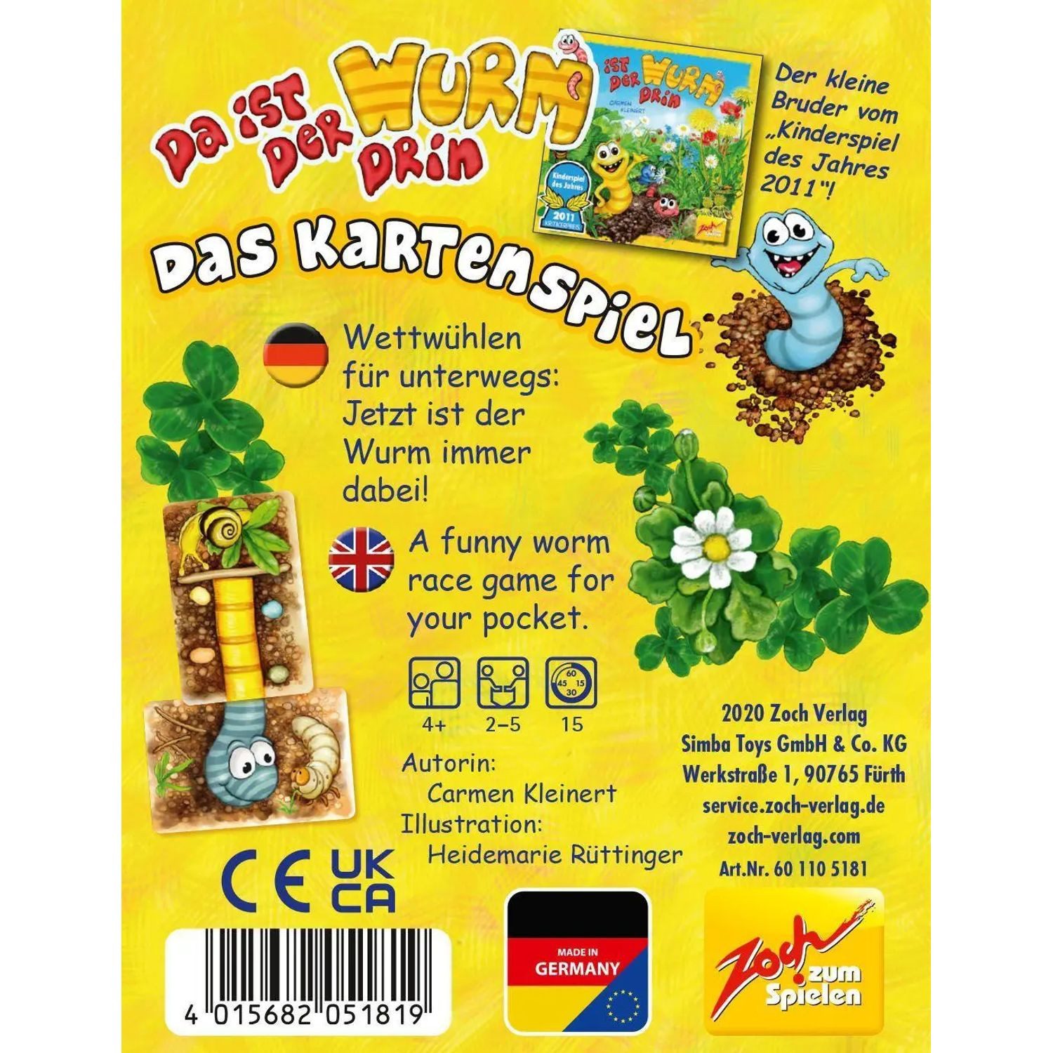 Zoch Spiel Da ist der Wurm drin - Das Kartenspiel