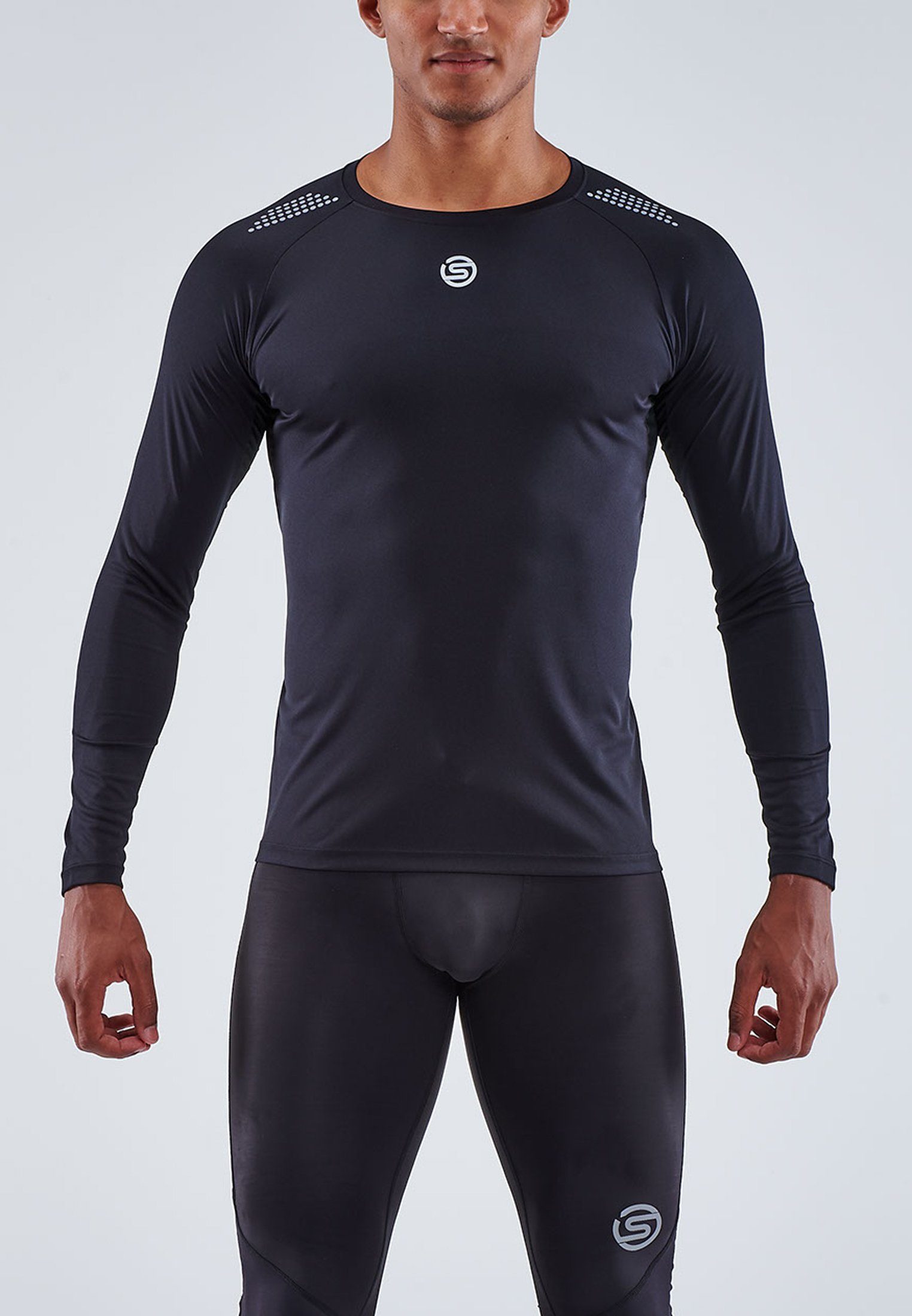 Skins Laufshirt S3 (1-tlg) black