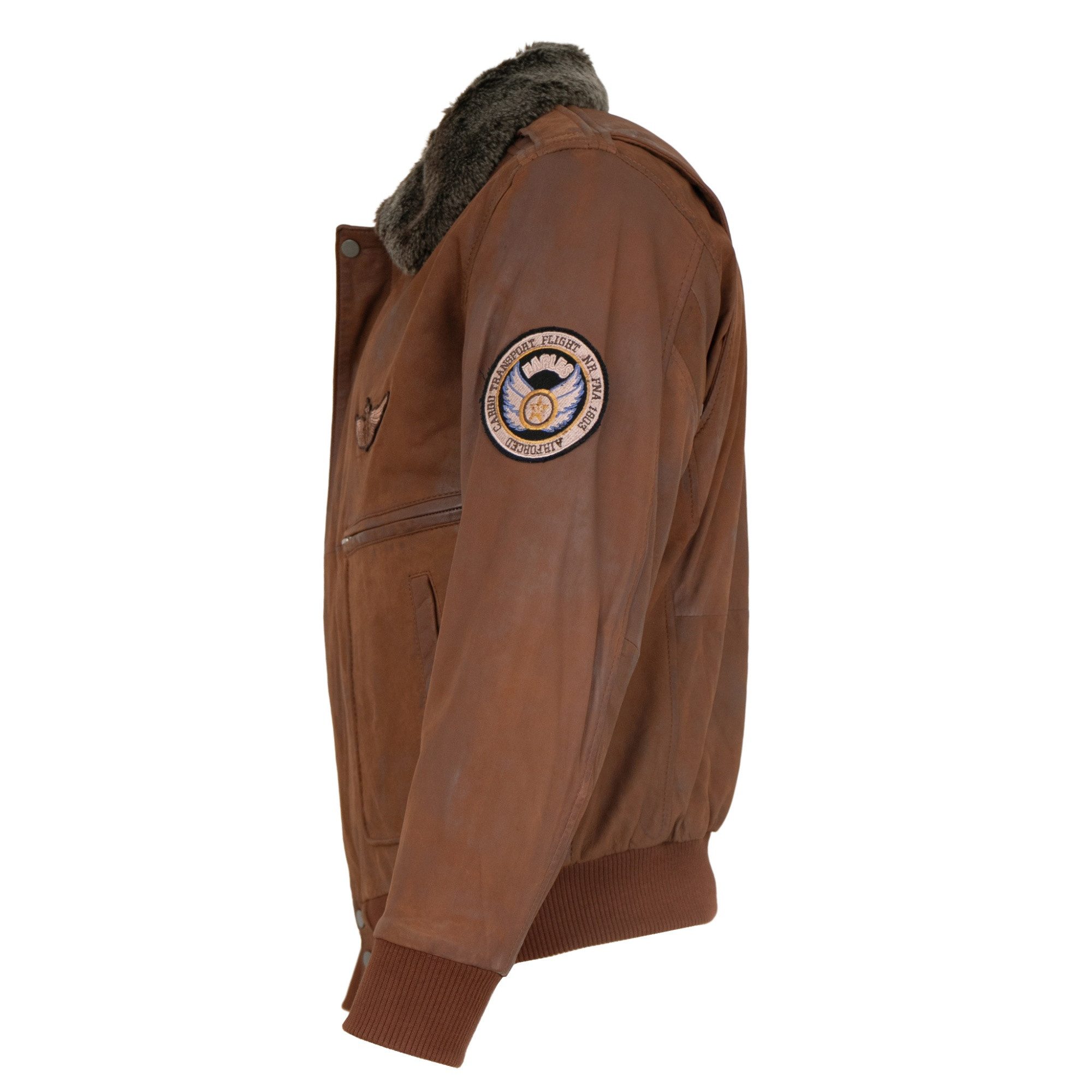 Maddox Lederjacke Laslo Maddox - Herren Lederjacke Fliegerjacke Lammnubuk w günstig online kaufen