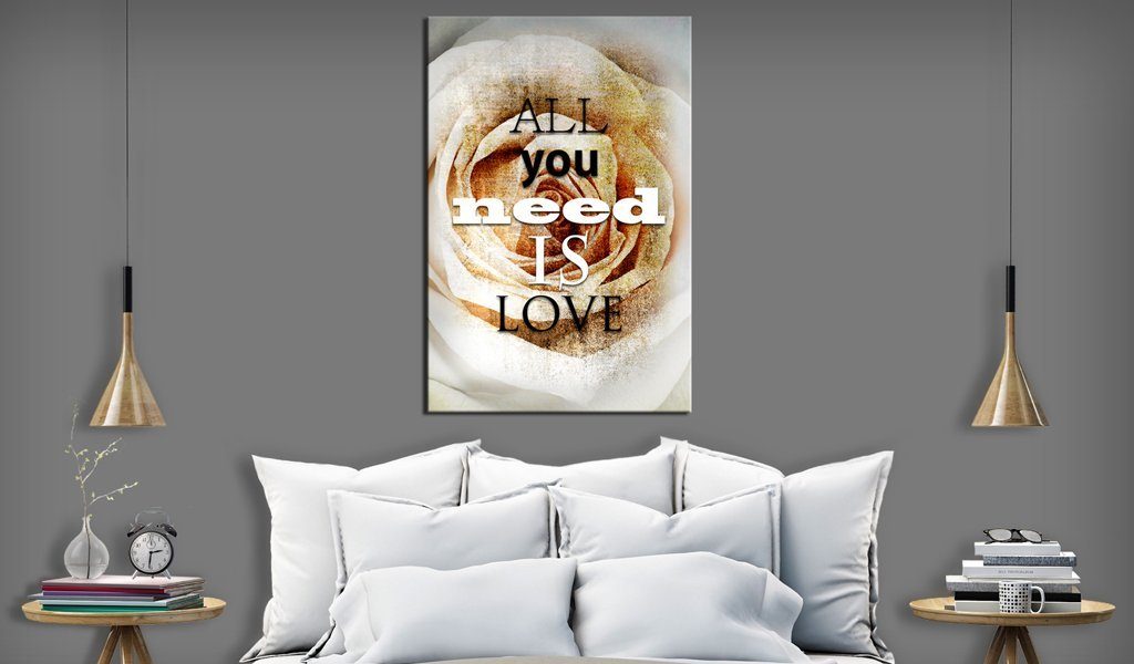 Artgeist Wandbild All you need is love