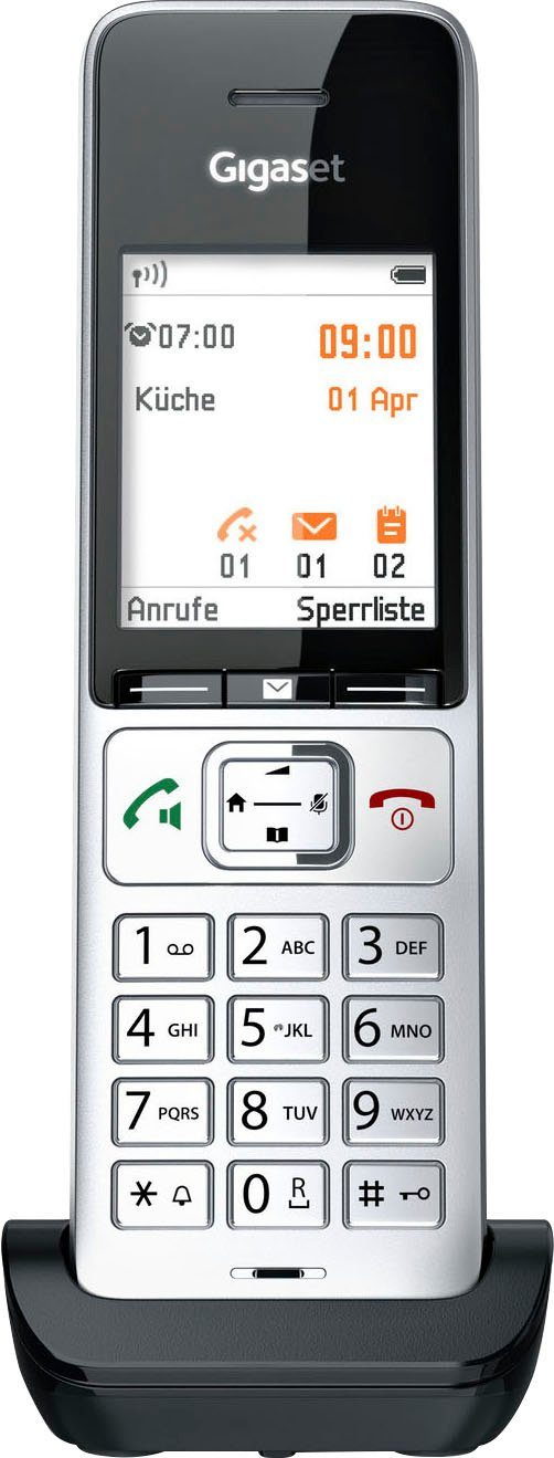 DECT-Telefon 1) COMFORT Schnurloses (Mobilteile: Gigaset 500HX