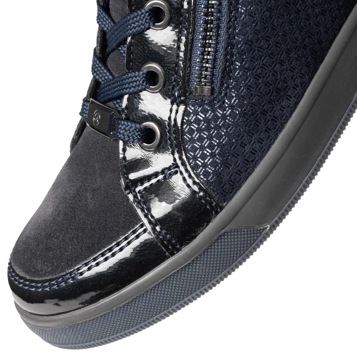 Ara ROM Sneakerboots Hightop Sneaker, Schnürboots mit Kontrastbesätze