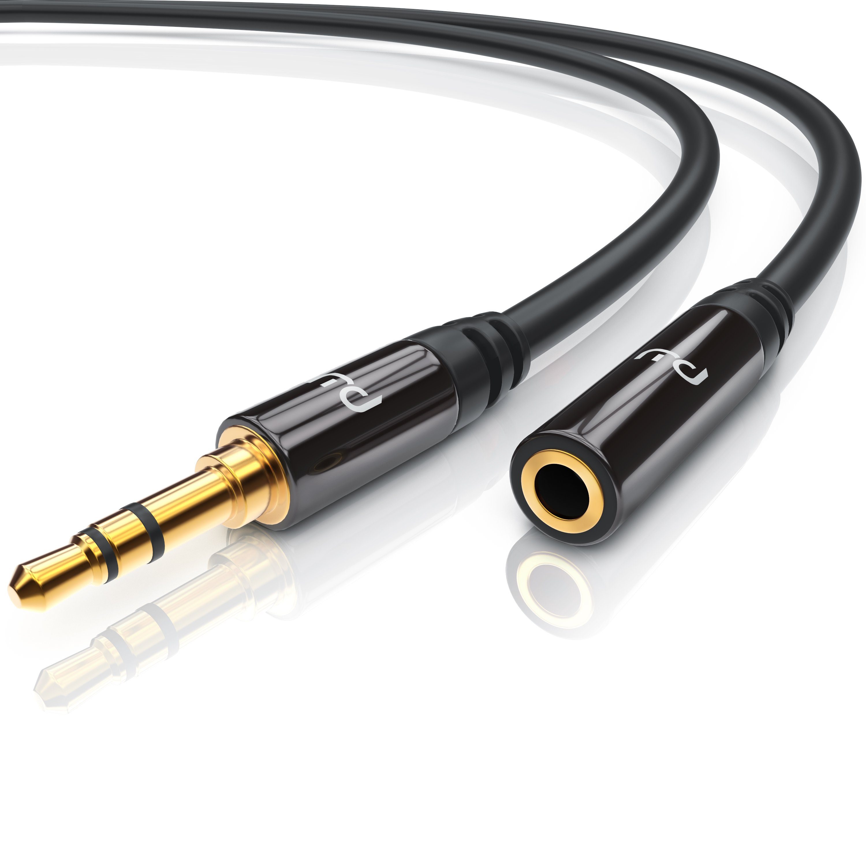 Primewire HiFi Audio Klinkenkabel / Verlängerungskabel - 10m Audio-Kabel, AUX, 3,5-mm-Klinke (1000 cm), Stereo, für Smartphone, Auto, HiFi, klarer Sound ohne Störgeräusche