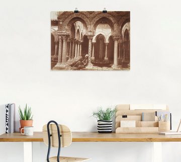 Artland Wandbild Jüngling in arabischer Tracht, Architektonische Elemente (1 St), als Leinwandbild, Poster, Wandaufkleber in verschied. Größen