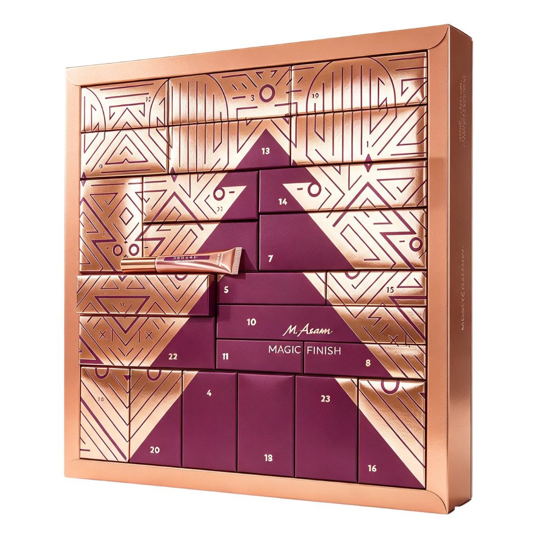 M. Asam Adventskalender MAGIC FINISH 2026 Make-UP Beauty Frauen Kosmetik Weihnachtskalender (Set, 24-tlg), 24 Make-Up Produkte Advent Kalender Damen Mädchen