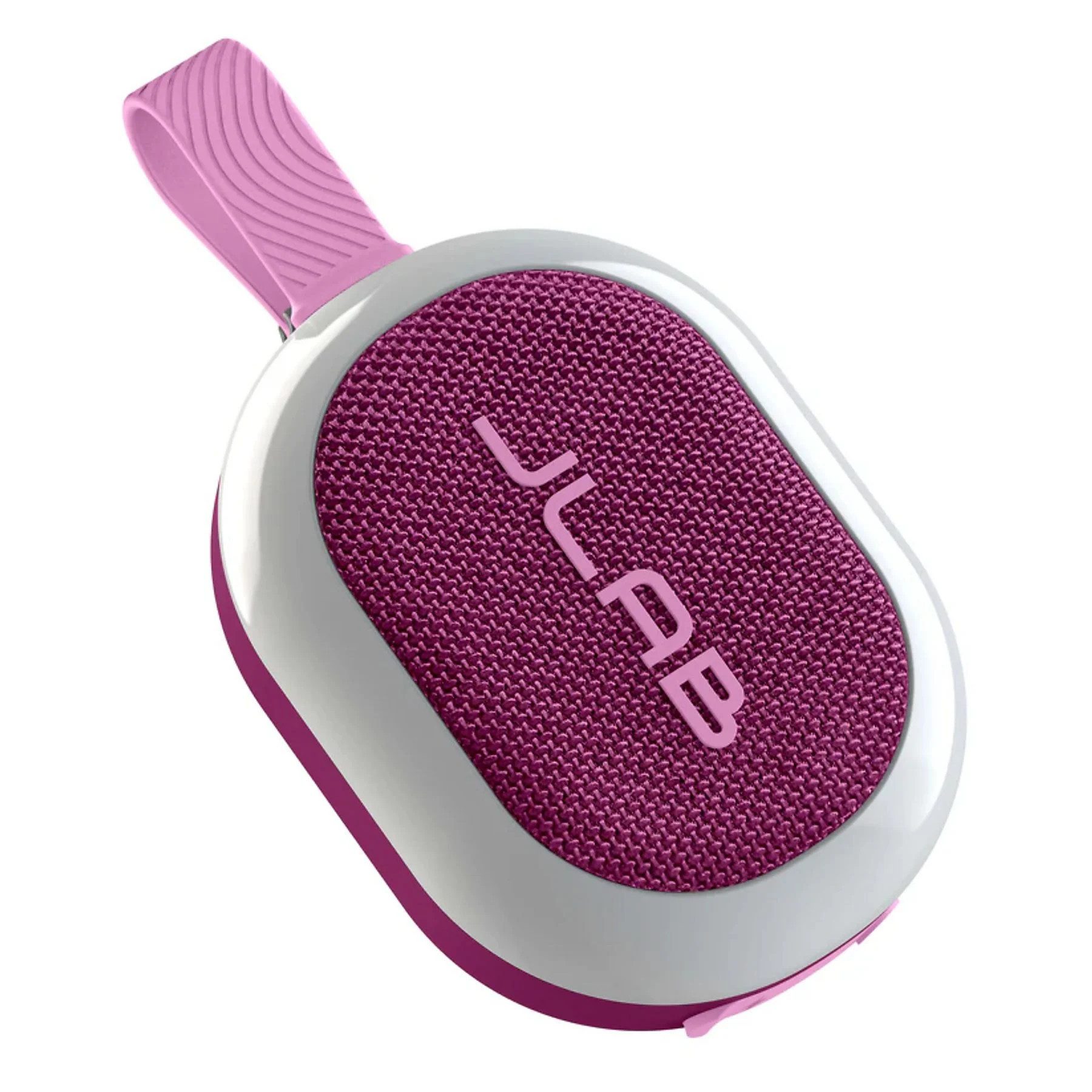 Jlab Pop Party Mulberry Bluetooth-Lautsprecher (IP55 Wasserdichtigkeit, RGB-Beleuchtung, Bluetooth, 5W Sound)