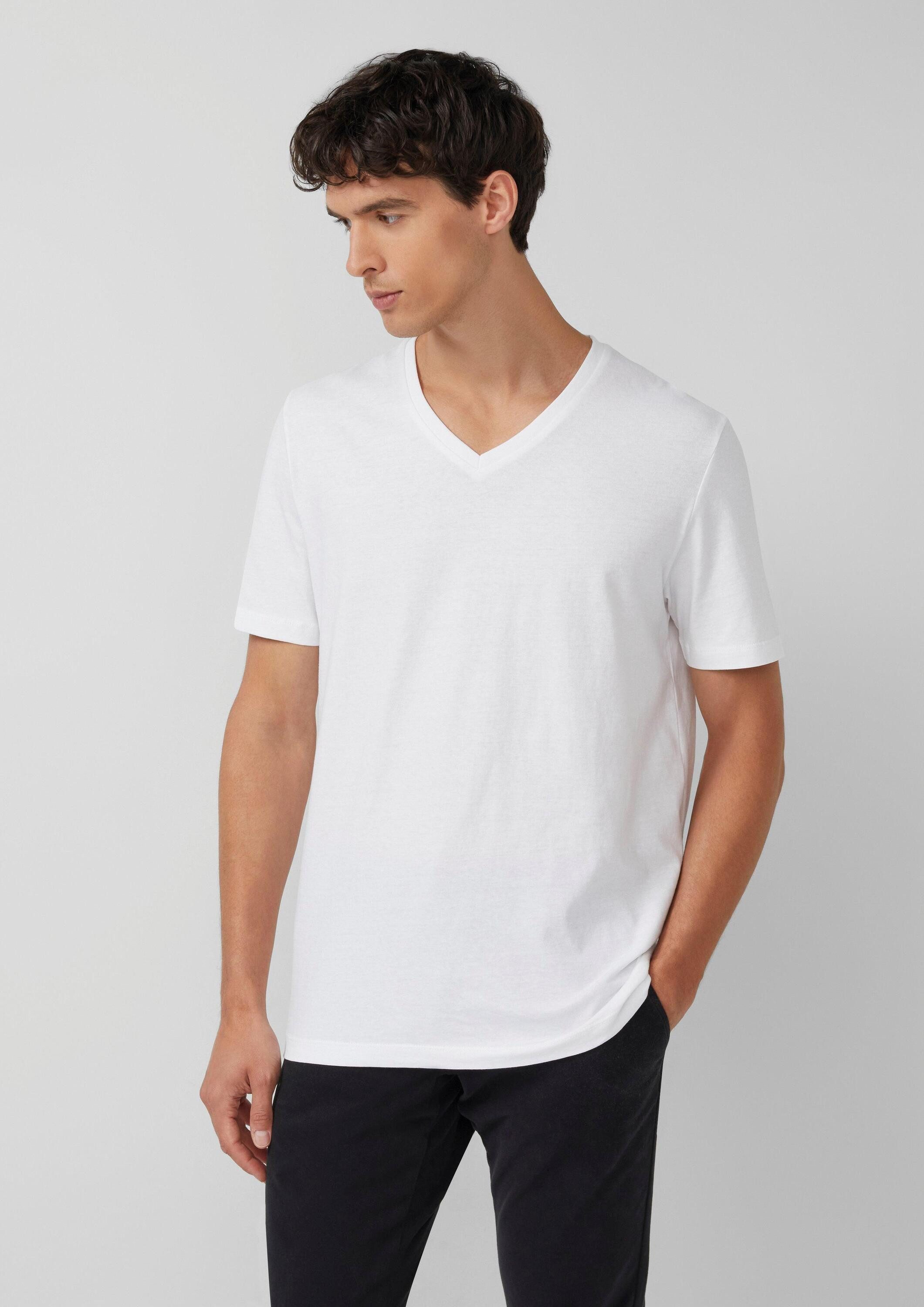 s.Oliver Kurzarmshirt T-Shirt Baumwollshirt im 3er-Pack