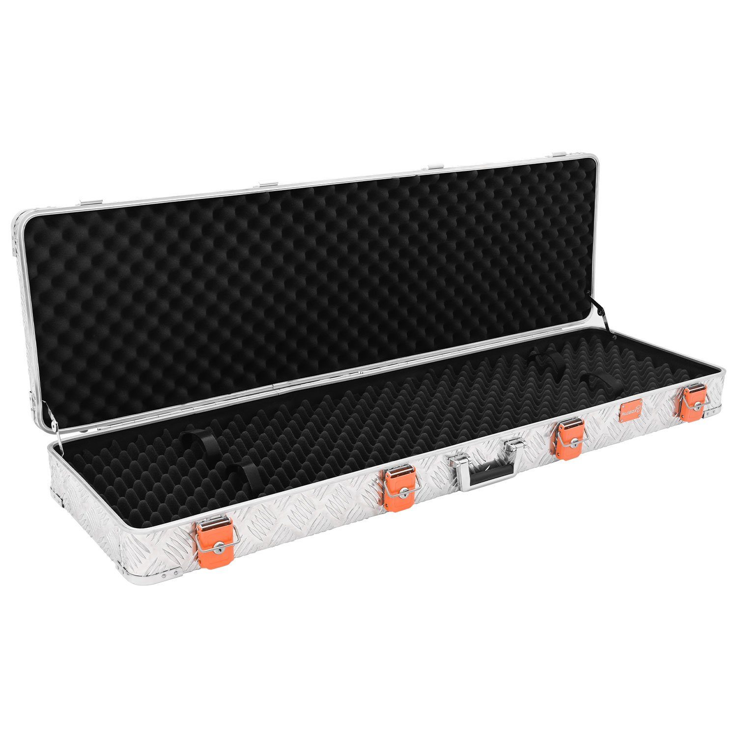 ALUBOX Koffer Schutzkoffer Aluminium Riffelblech, mit 2 Rollen