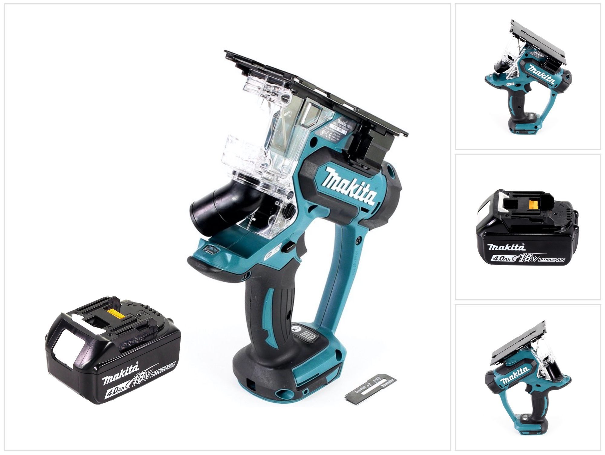 Makita Akku-Tauchsäge Makita DSD 180 M1 Akku Gipskartonsäge 18 V + 1x Akku 4,0 Ah - ohne Lad