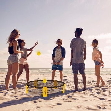 MAXXMEE Outdoor-Spielzeug Jumpball - Spike Ball - Beachball, 6er Set Spike Ball gelb/schwarz