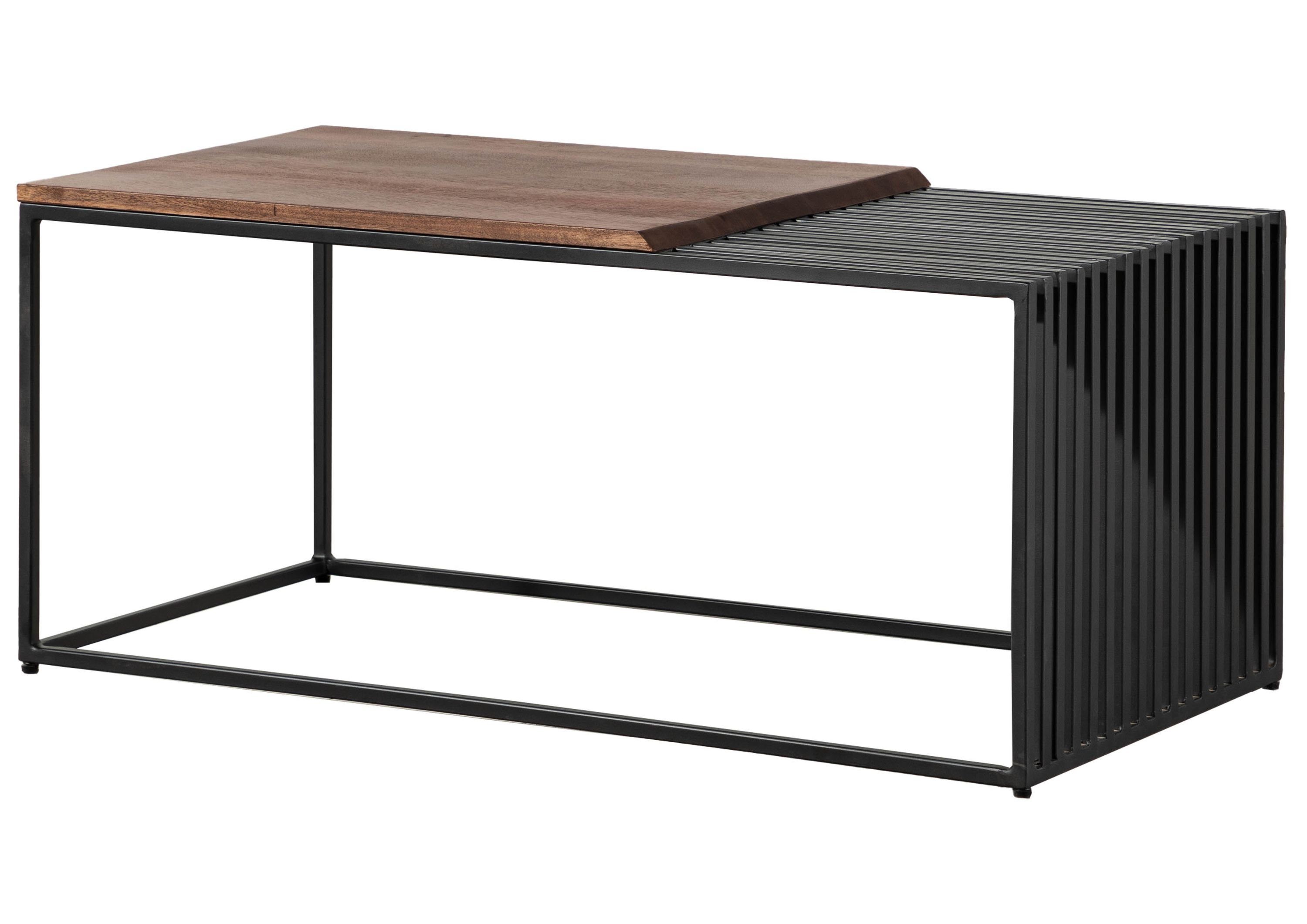 Massivmoebel24 Couchtisch LOUNGE COLLECTION (Massivholz, Massivholztisch), Mango 100x50x44 braun geölt LOUNGE COLLECTION #103