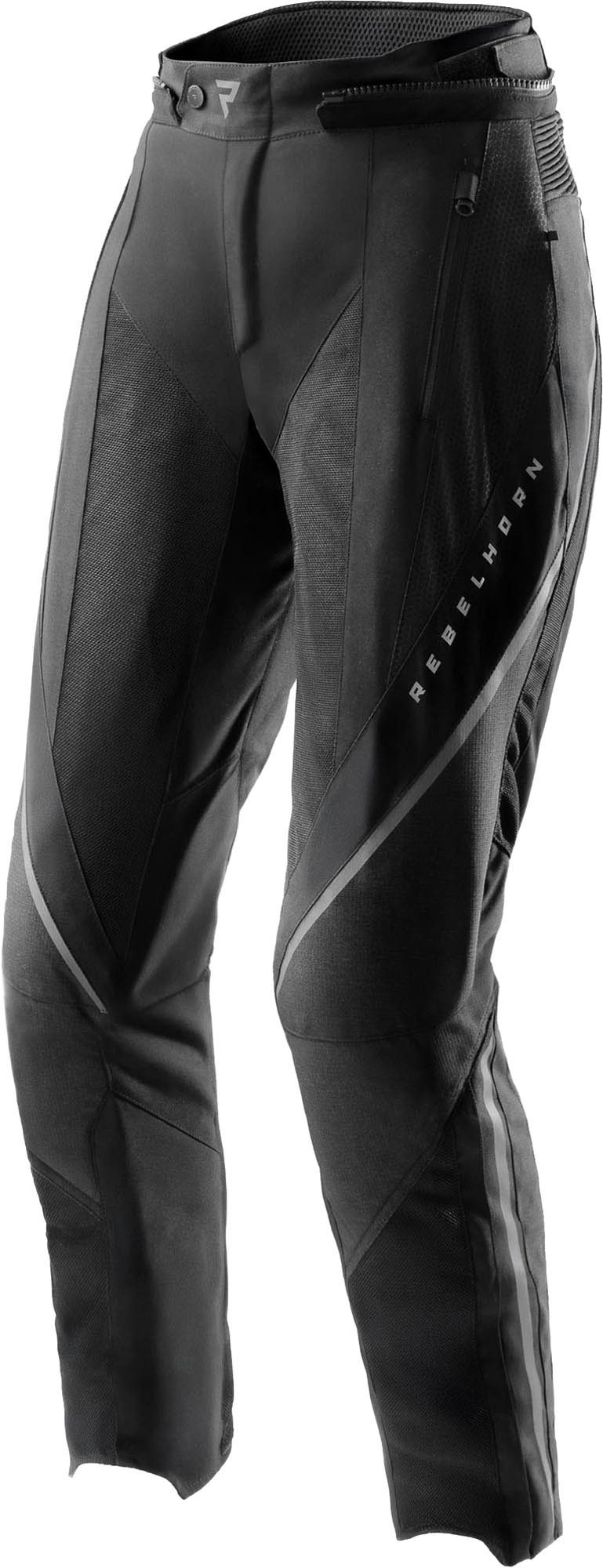 Rebelhorn Motorradhose Hiflow 5 wasserdichte Damen Motorrad Textilhose Verbindungsreißverschluss,Hüftprotektoren enthalten,Knieprotektor