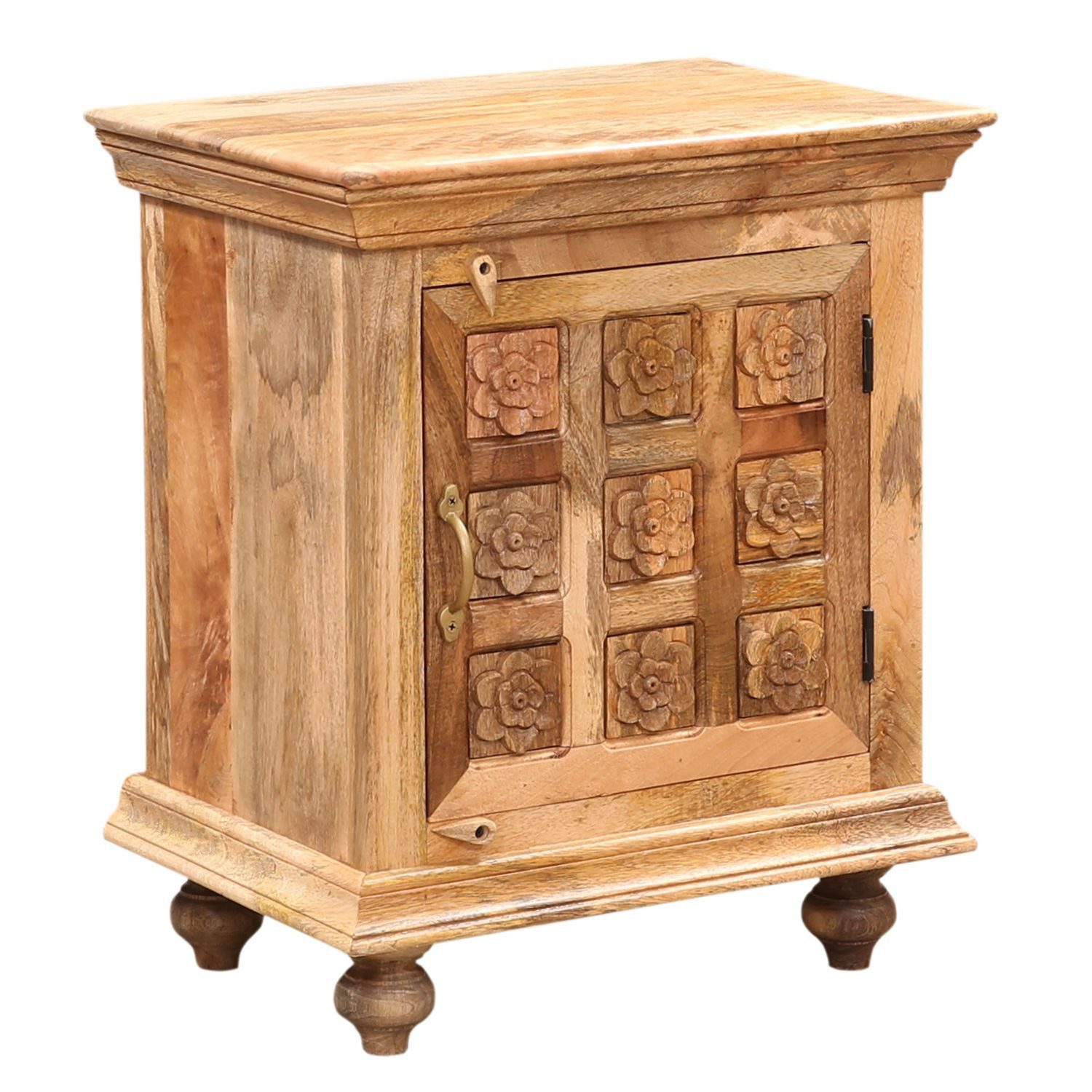 Marrakesch Orient & Mediterran Interior Nachttisch Skandinavische Мебель Nachttisch Beistelltisch Nachtschrank Kabira (1-St), Handarbeit