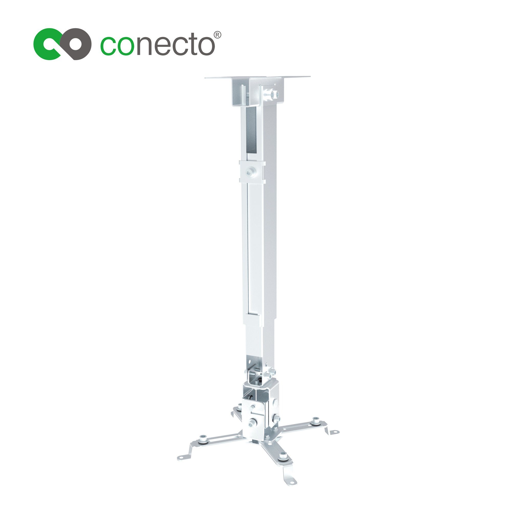 conecto Beamer-Wandhalterung Universal Projektor Beamer Wand- Deckenhalterung, (schwenkbar um 360°, neigbar)
