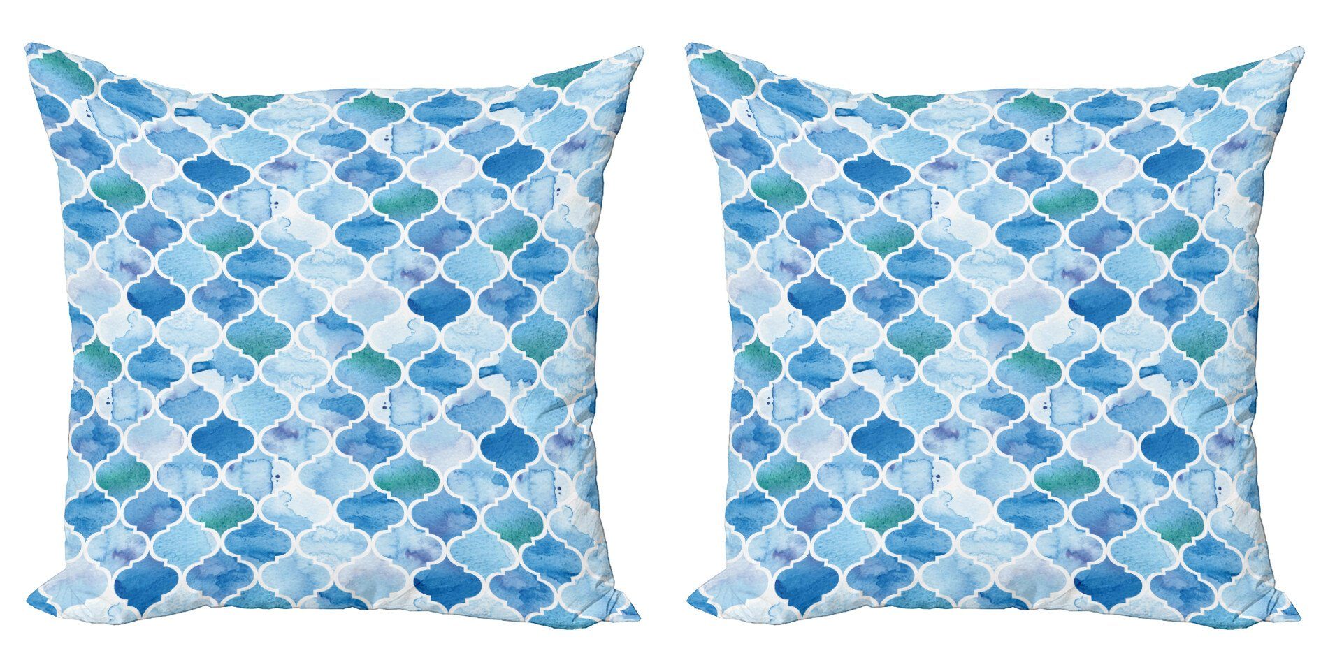 Kissenbezüge Modern Accent Doppelseitiger Digitaldruck, Abakuhaus (2 Stück), marokkanisch Mosaik-Muster