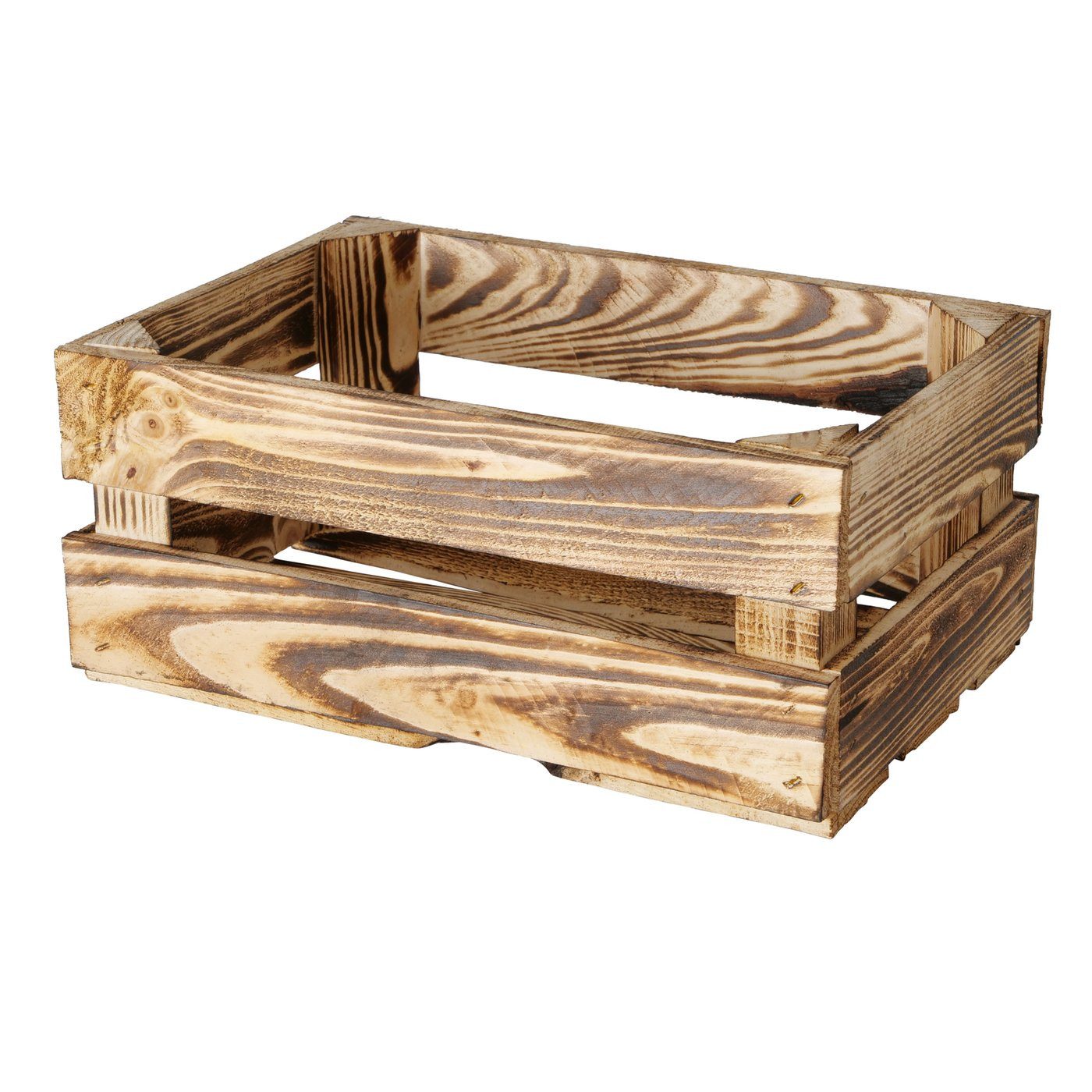 Holzkiste Obstkiste Porto, 36x25x16 cm, Dunkelbraun