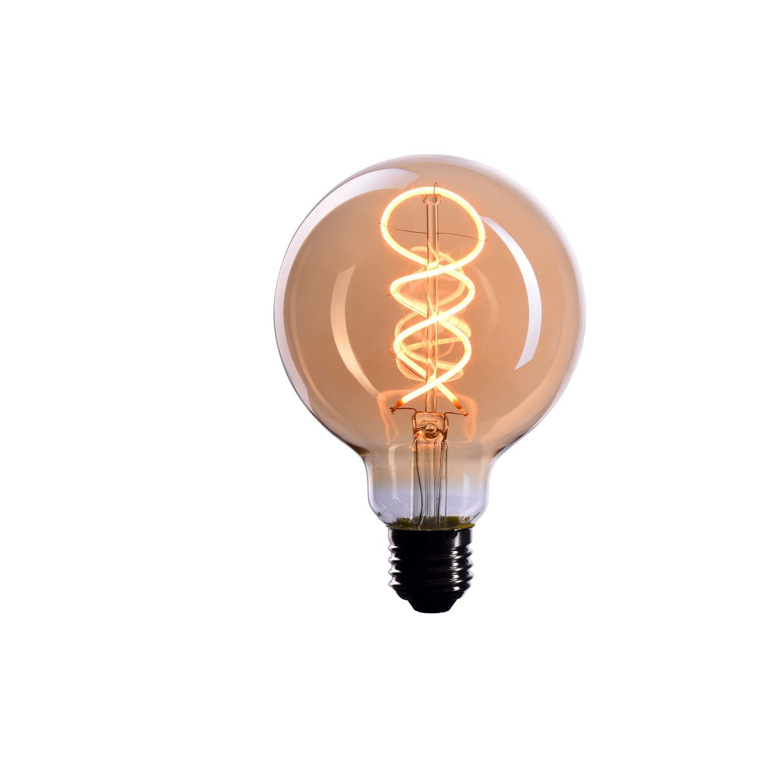 Crown LED LED Edison Glühbirne E27 Fassung, 4W, 2200K, Warmweiß, 230V, EL19  Halogenlampe, Warmweiß 1 Stück (1er Pack)Antik