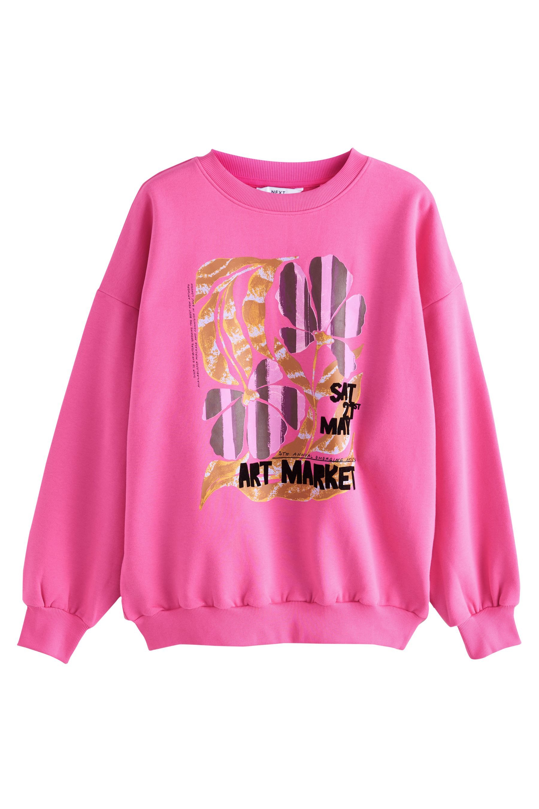 Next Sweater Langarm-Sweatshirt mit Rundhals, Obst-Grafik günstig online kaufen