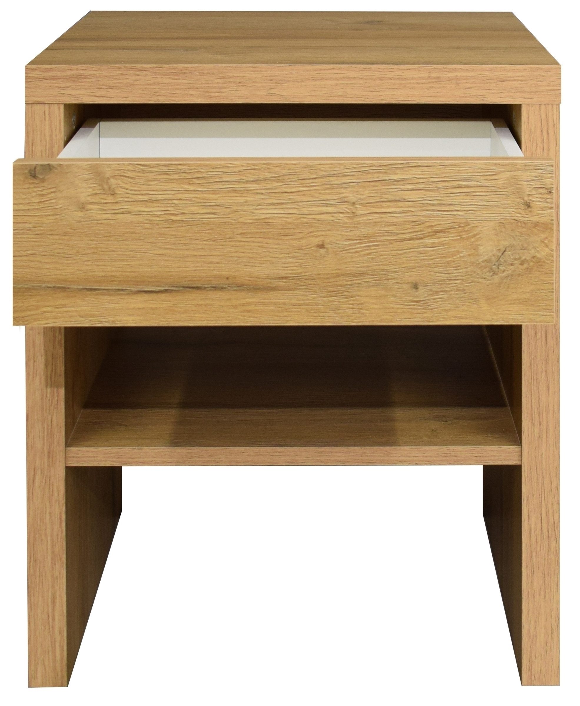 Mäusbacher Nachtkommode Beistelltisch, 1 Schublade, Eiche sanremo hell - 44x52x36 (BxHxT)