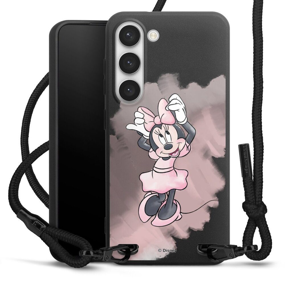 DeinDesign Handyhülle Mickey & Minnie Mouse Disney Motiv ohne Hintergrund,  Samsung Galaxy S23 Premium Handykette Hülle mit Band Case zum Umhängen