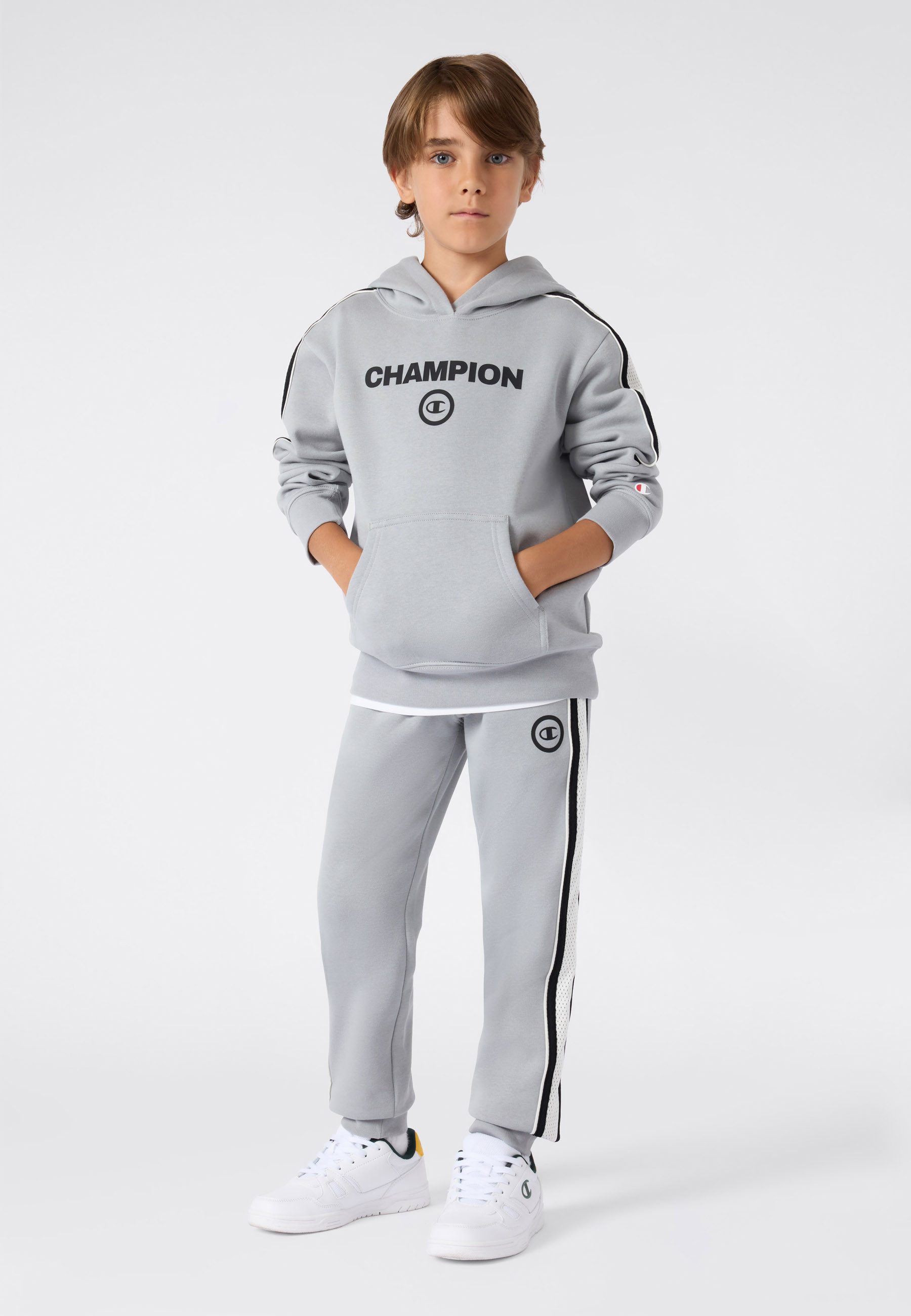 Champion Kapuzensweatshirt mit Kapuze, aus Baumwolle und Polyester – Bild 2 von 4