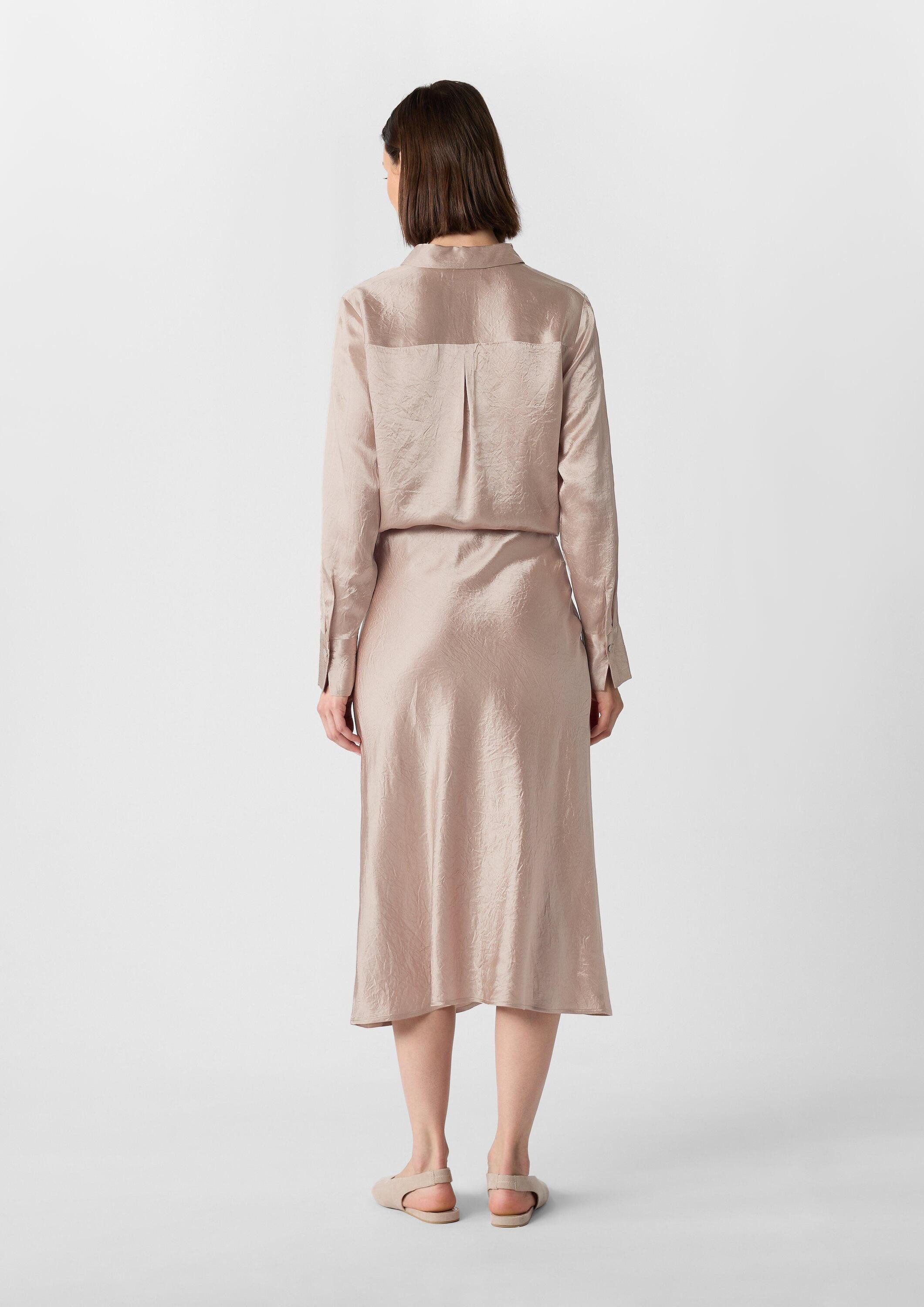 comma Midirock Rock Midirock aus crinkled Satin