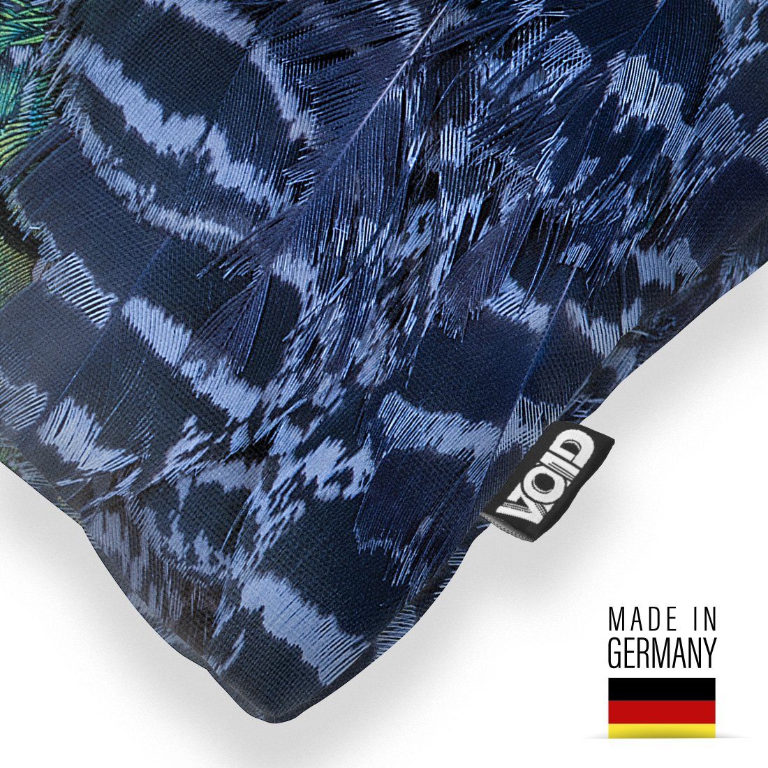 VOID Kissenbezug, (1 Stück), Wildtier bunt pfau vogel Natur federn tier exo günstig online kaufen