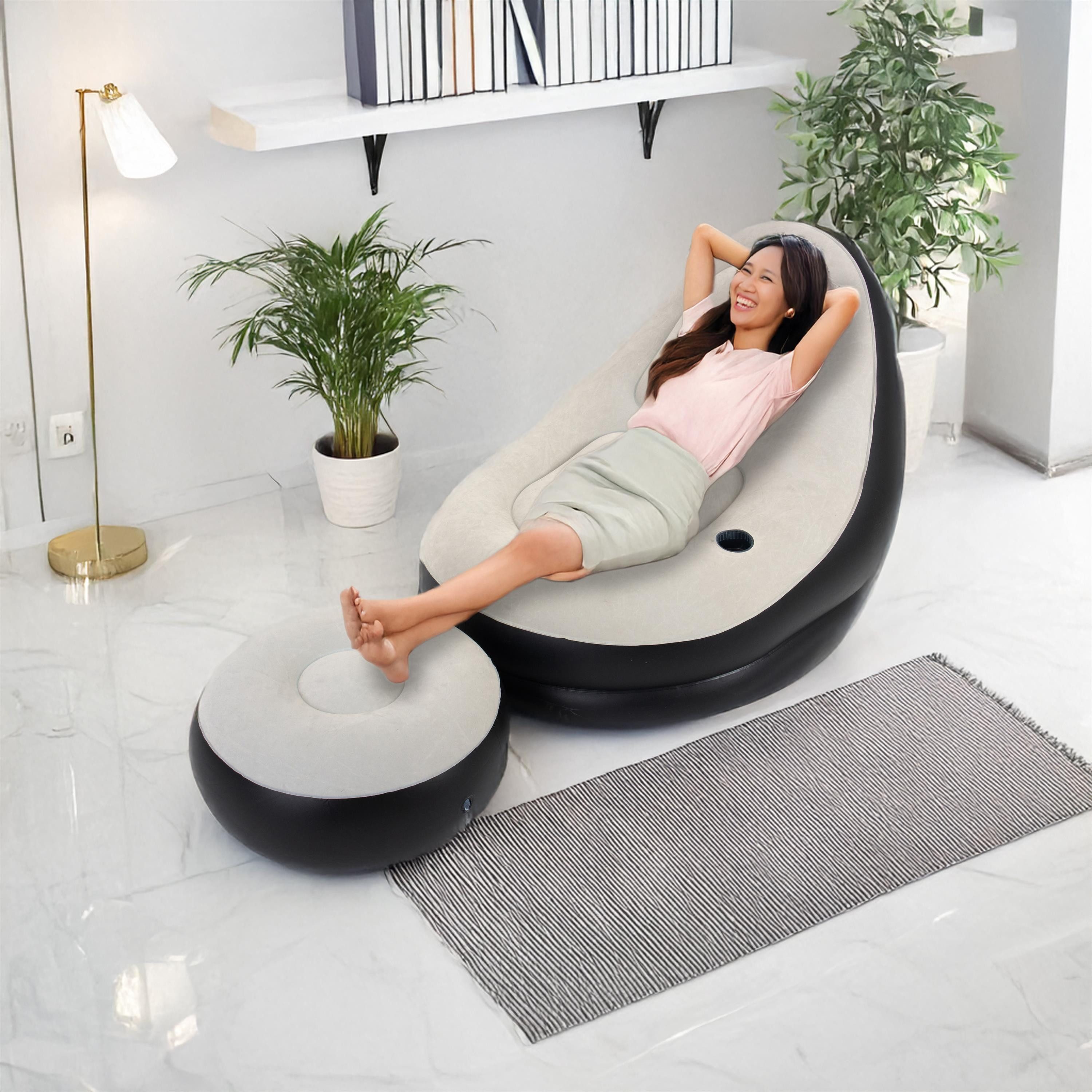 Avenli Luftsessel Aufblasbarer Sessel, (Aufblasbarer Lounge Sessel mit Hock günstig online kaufen