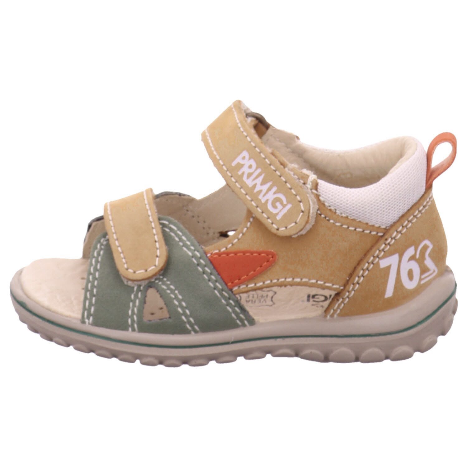 PRIMIGI Baby Sandale 18624 – Wildleder Mit Mesh, Zehen Offen, Doppeltes Klett, Für Lauflerner