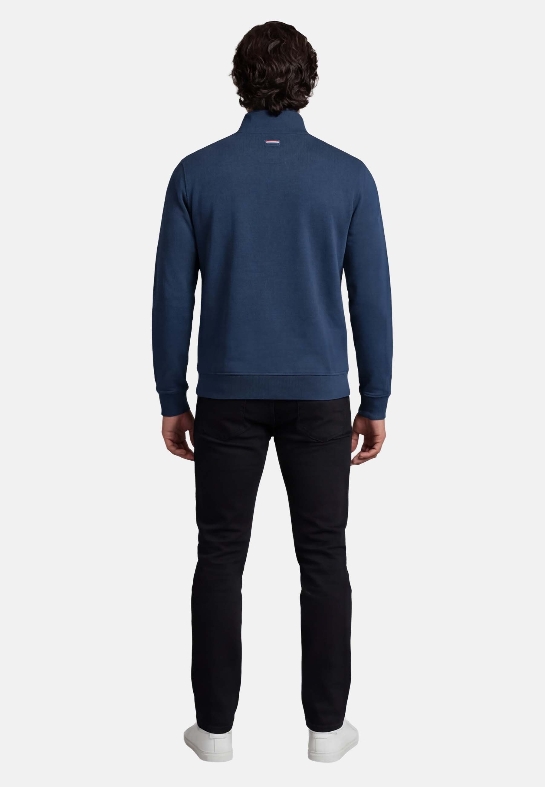 U.S. Polo Assn. Stehkragenpullover USJaaspa – Herren Sweatshirt mit Half-Zip Baumwoll-Viskose-Mix, weich, atmungsaktiv und mit Logo-Stickerei – Bild 4 von 5