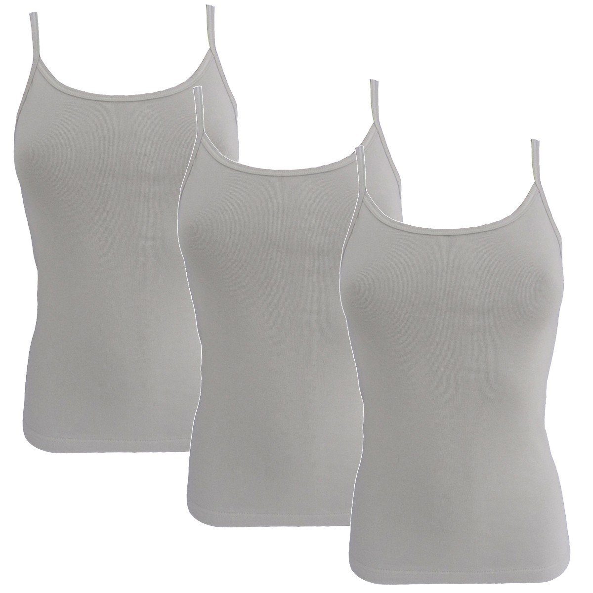 HERMKO Unterhemd 1560 3er Pack Damen Träger Top aus 100 % Bio-Baumwolle günstig online kaufen